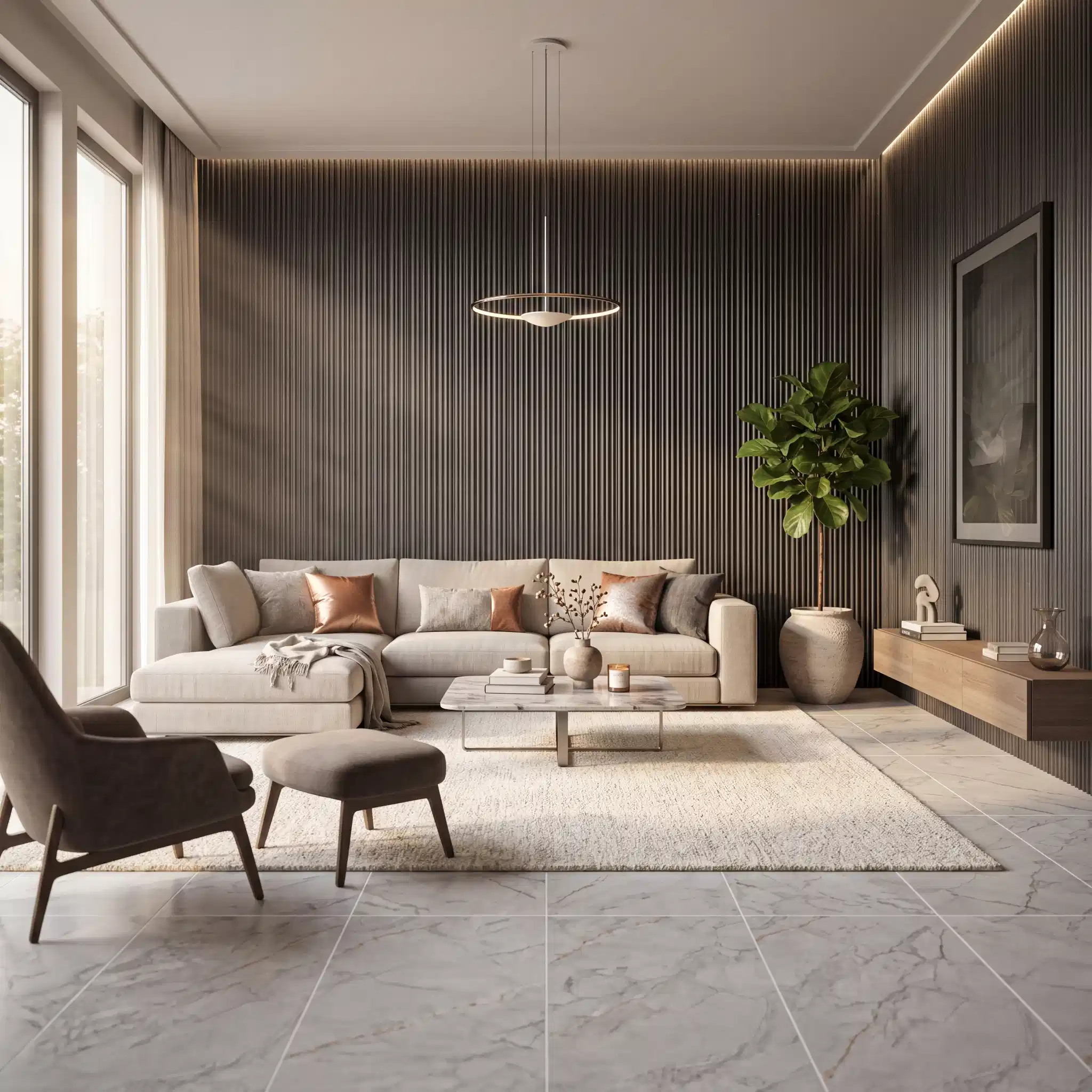 Grey Theme Living Room