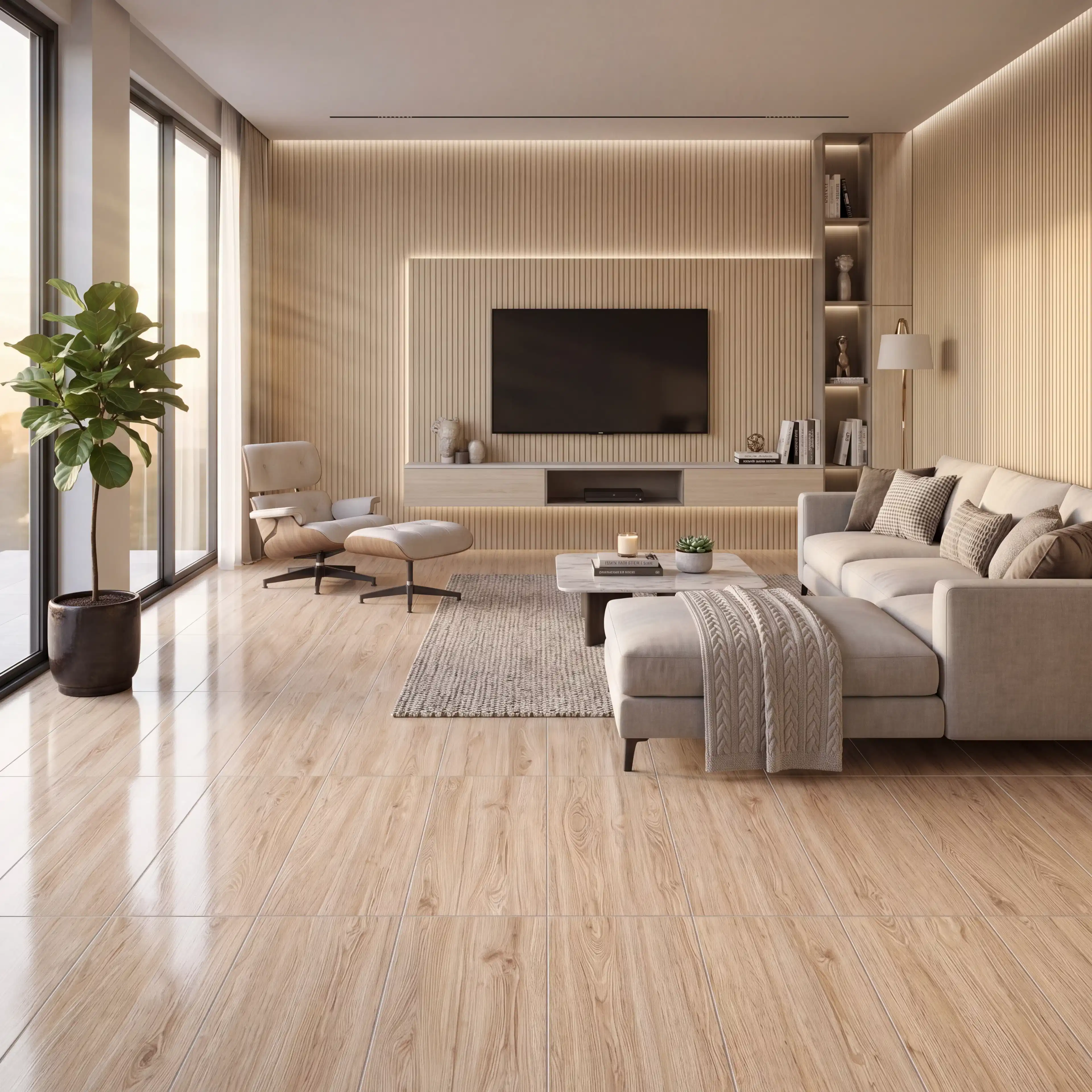 Beige Theme Living Room