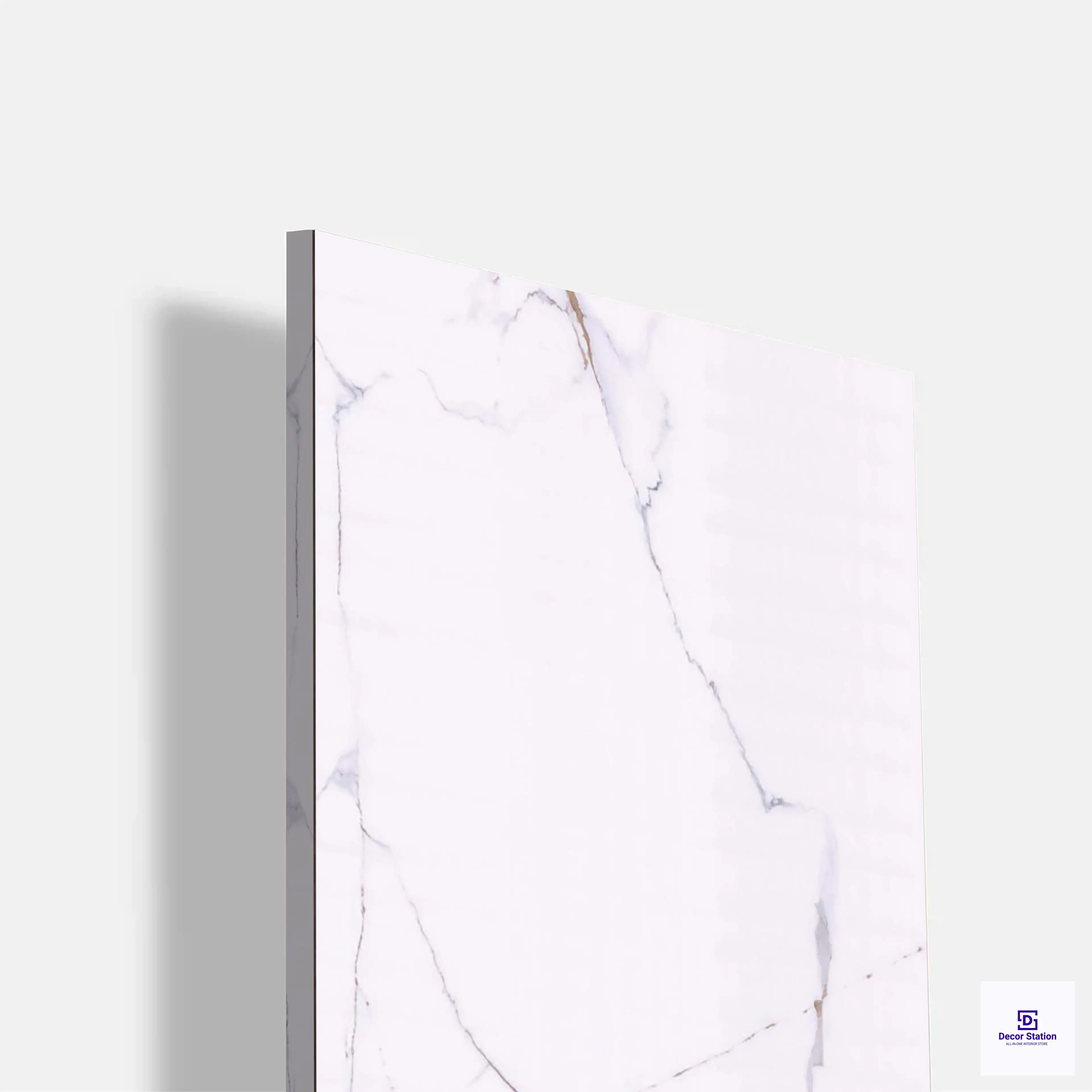 High Gloss EHG 9060 Gold Carving Marble Laminate (8x4 Feet, 1mm) | LM-53660-D-0