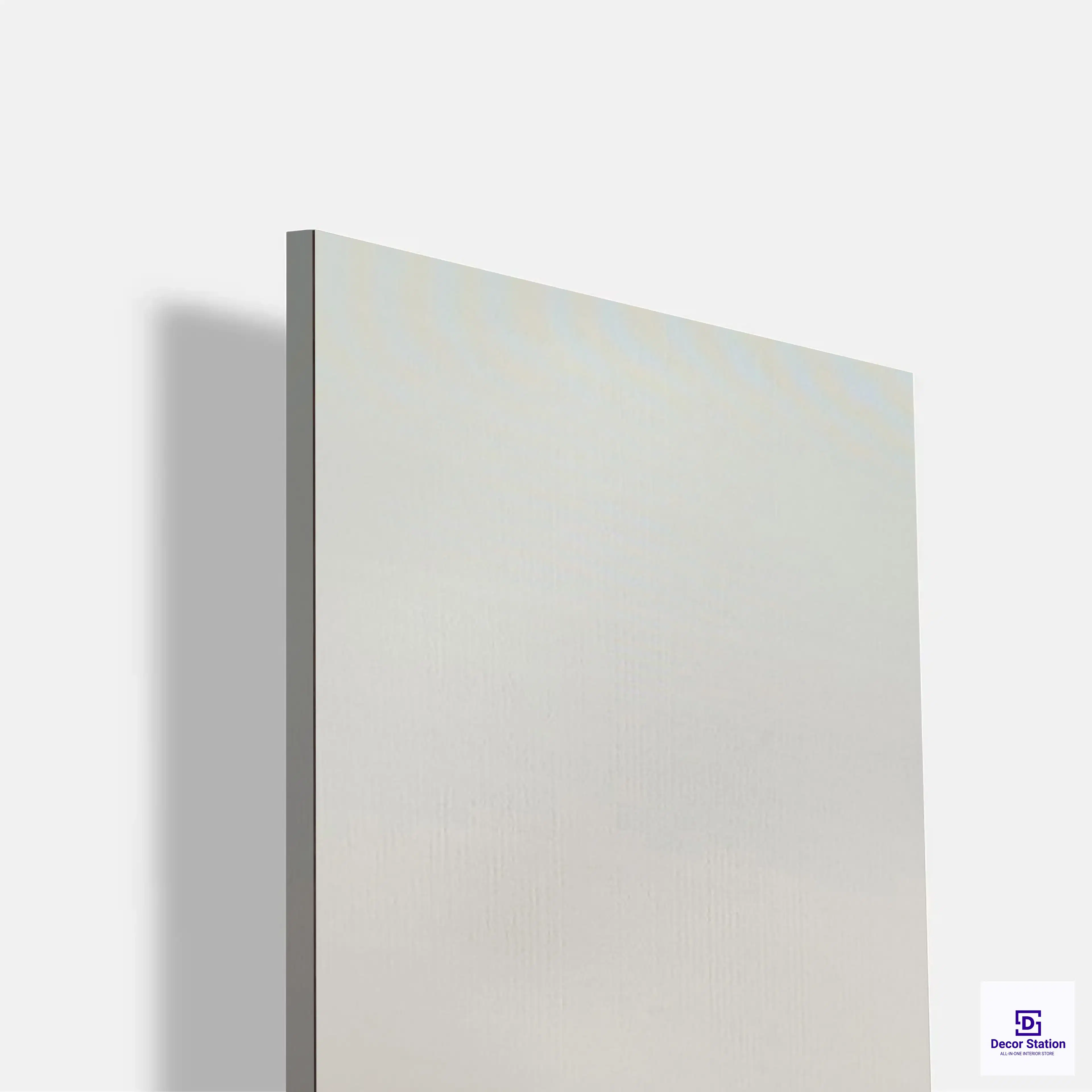 Matte CANE-333-$-2 Off White Solid Fabric Texture Laminate (8x4 Feet, 1mm) | LM-54253-C-0