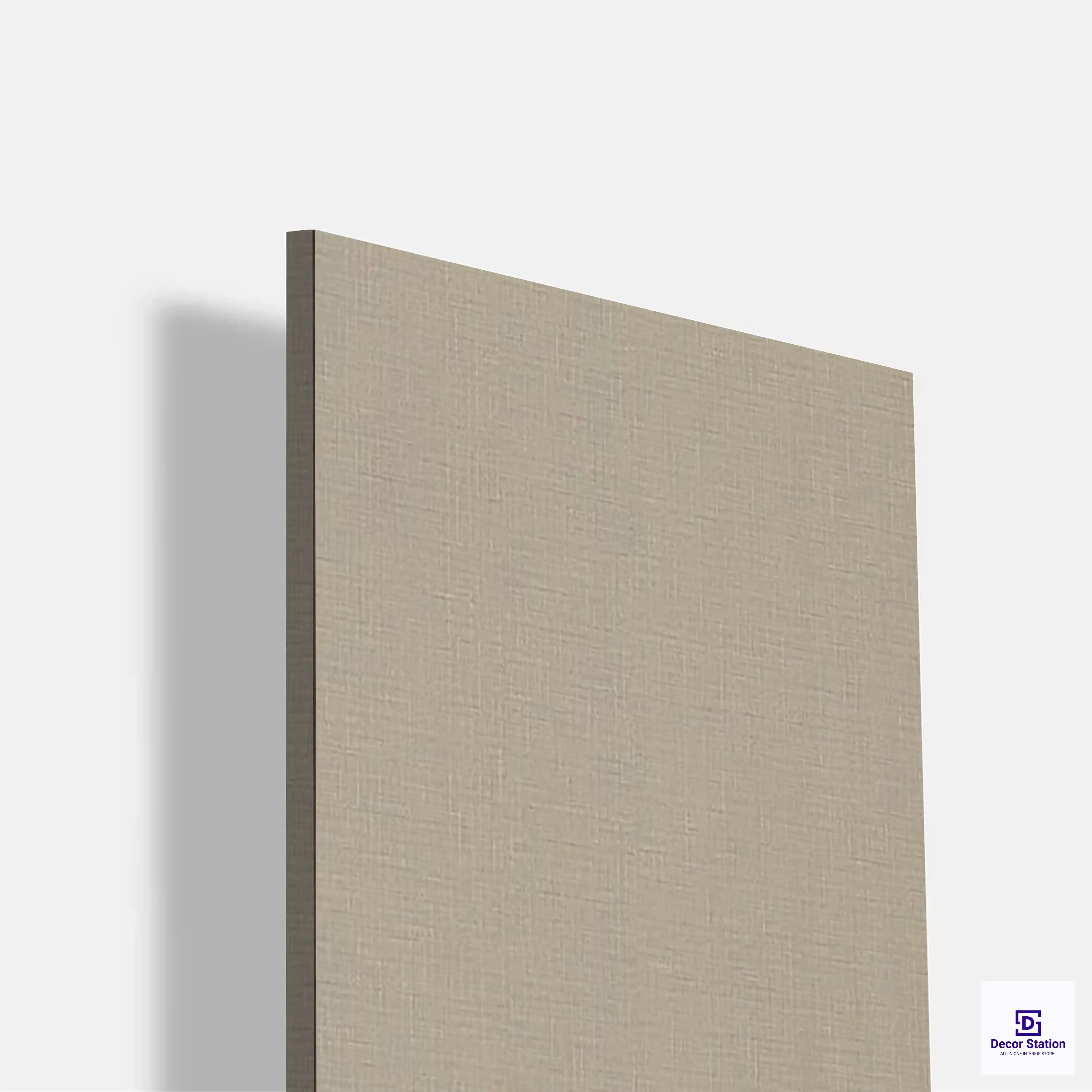 Matte 470247 Greige Solid Fabric Texture Laminate (8x4 Feet, 1mm) | LM-54259-B-0