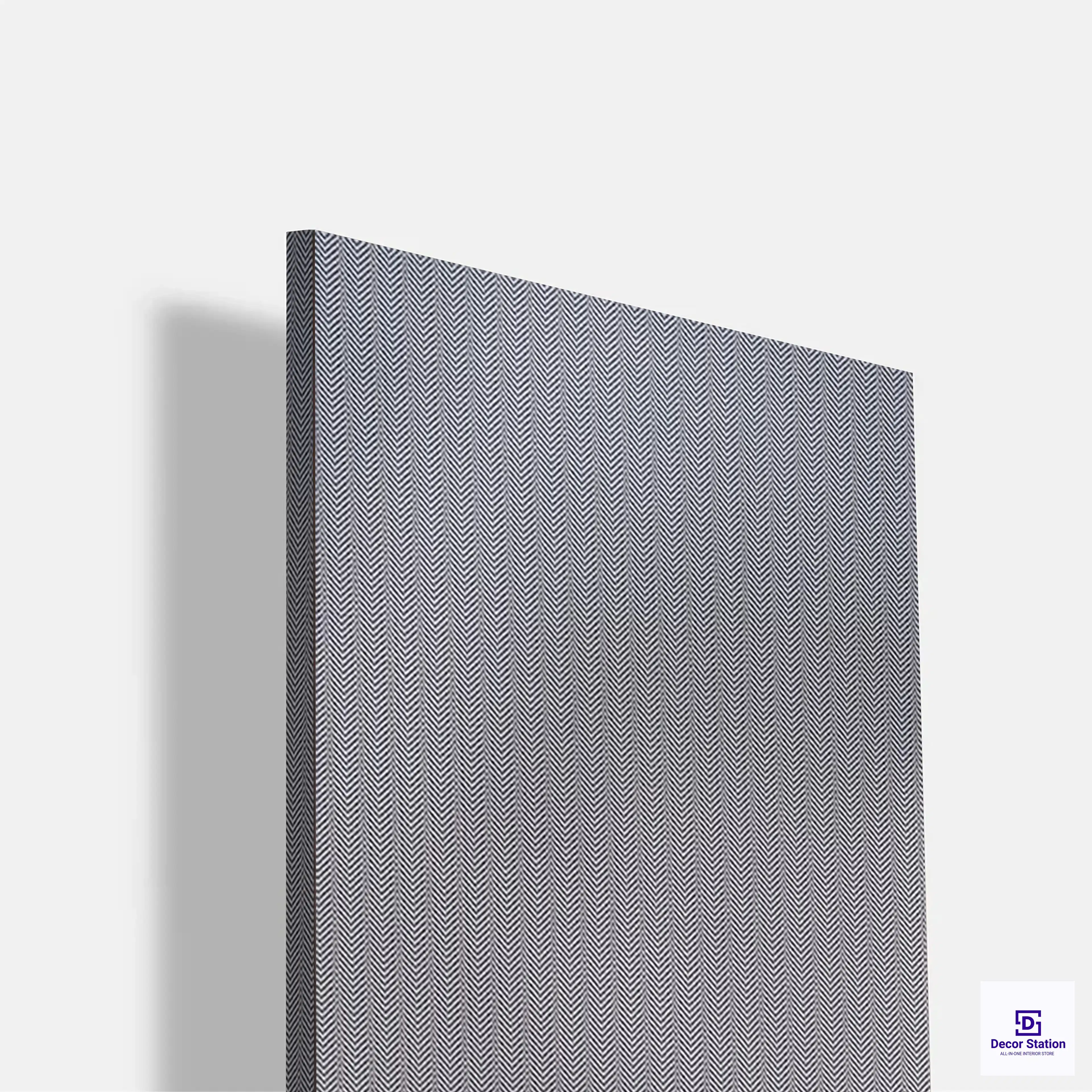 Texture CANE-325-$-2 Dark Grey Herringbone Cane Laminate (8x4 Feet, 1mm) | LM-54286-A-0