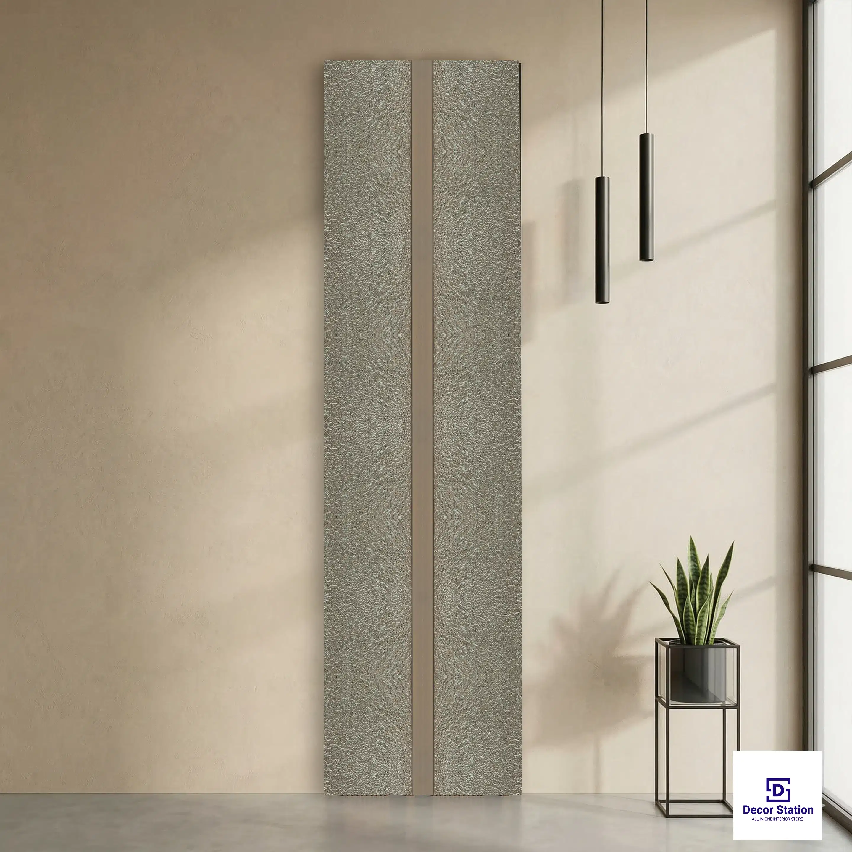 MN-9535 Rustic Sand Fluted Texture 9.5x0.39 ft 7mm Wall Panel | PN-53101-A-0