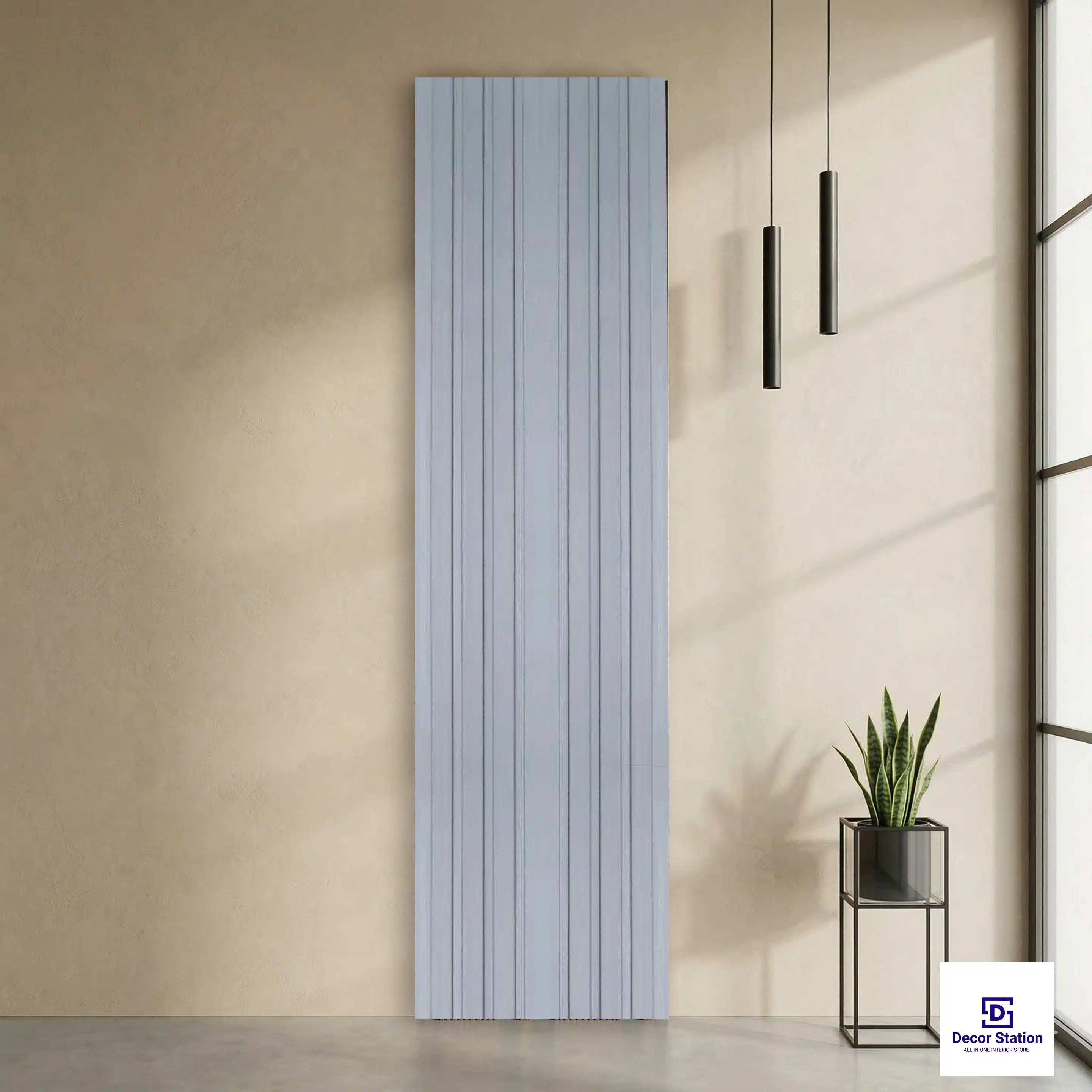 MN-9167 Light Grey Matte 9.5x0.4 ft 11mm Wall Panel | PN-53107-A-0
