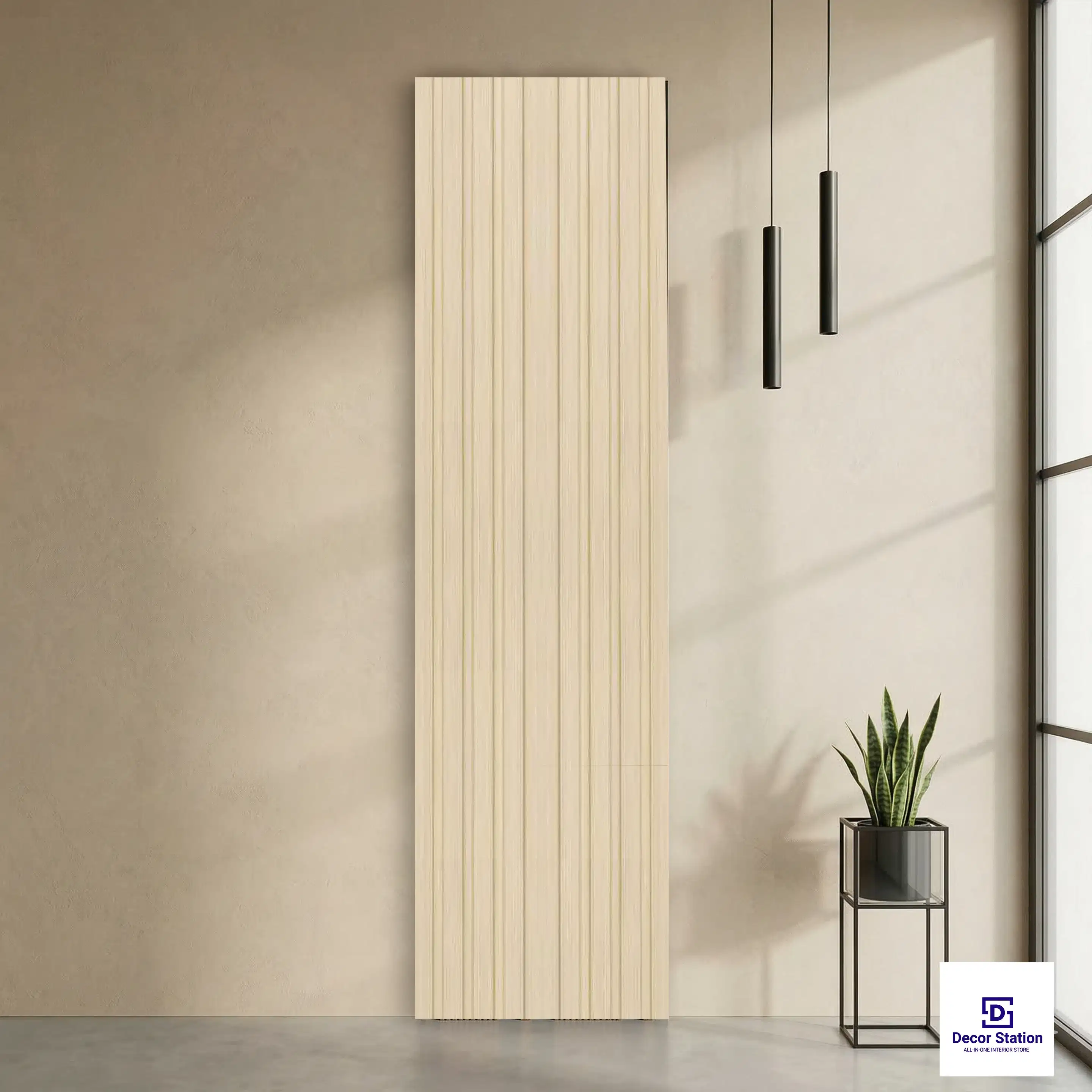 MN-9113 Ivory Wood Matte 9.5x0.4 ft 11mm Wall Panel | PN-53114-A-0