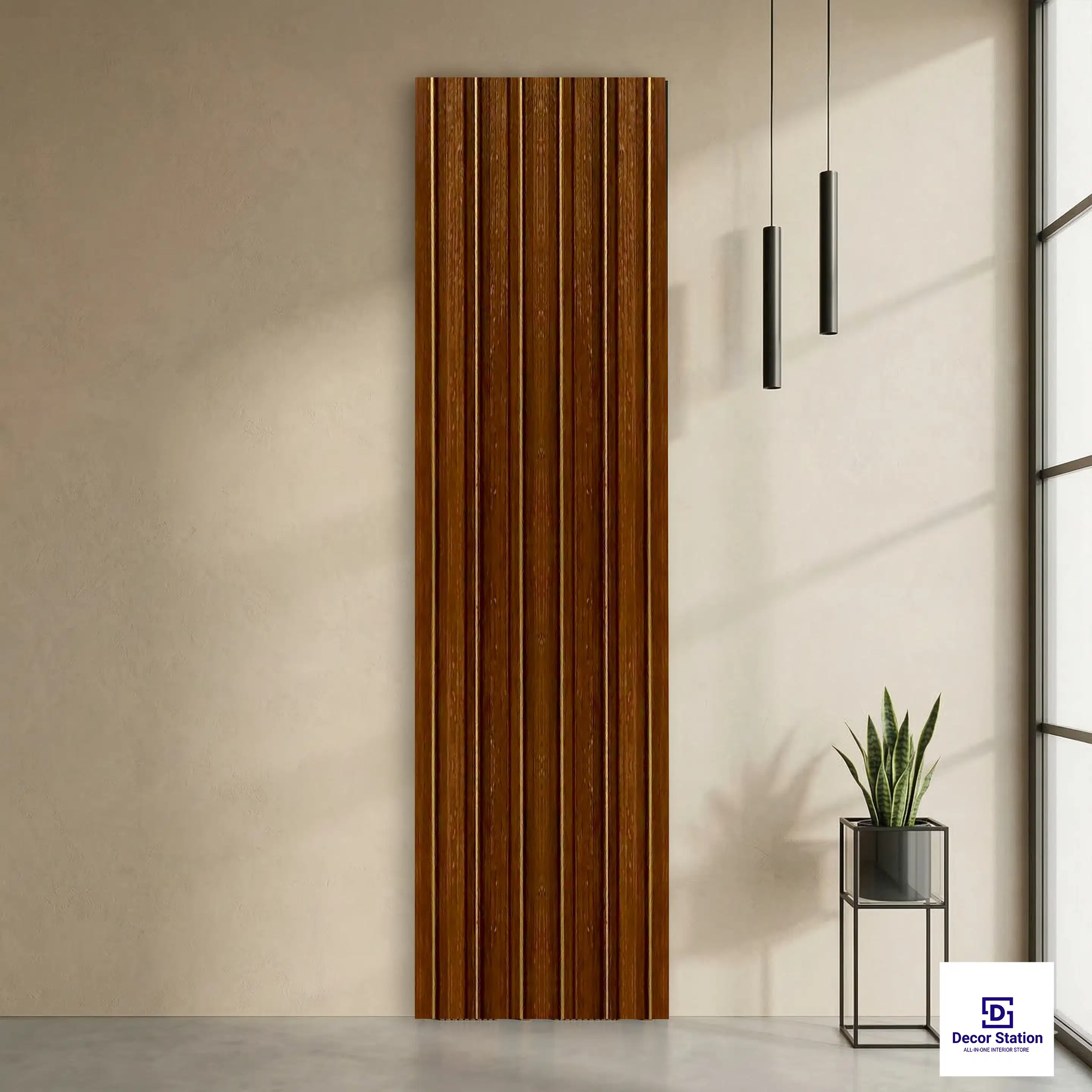 MN-9182 Dark Brown Wood Matte 9.5x0.4 ft 11mm Wall Panel | PN-53115-A-0