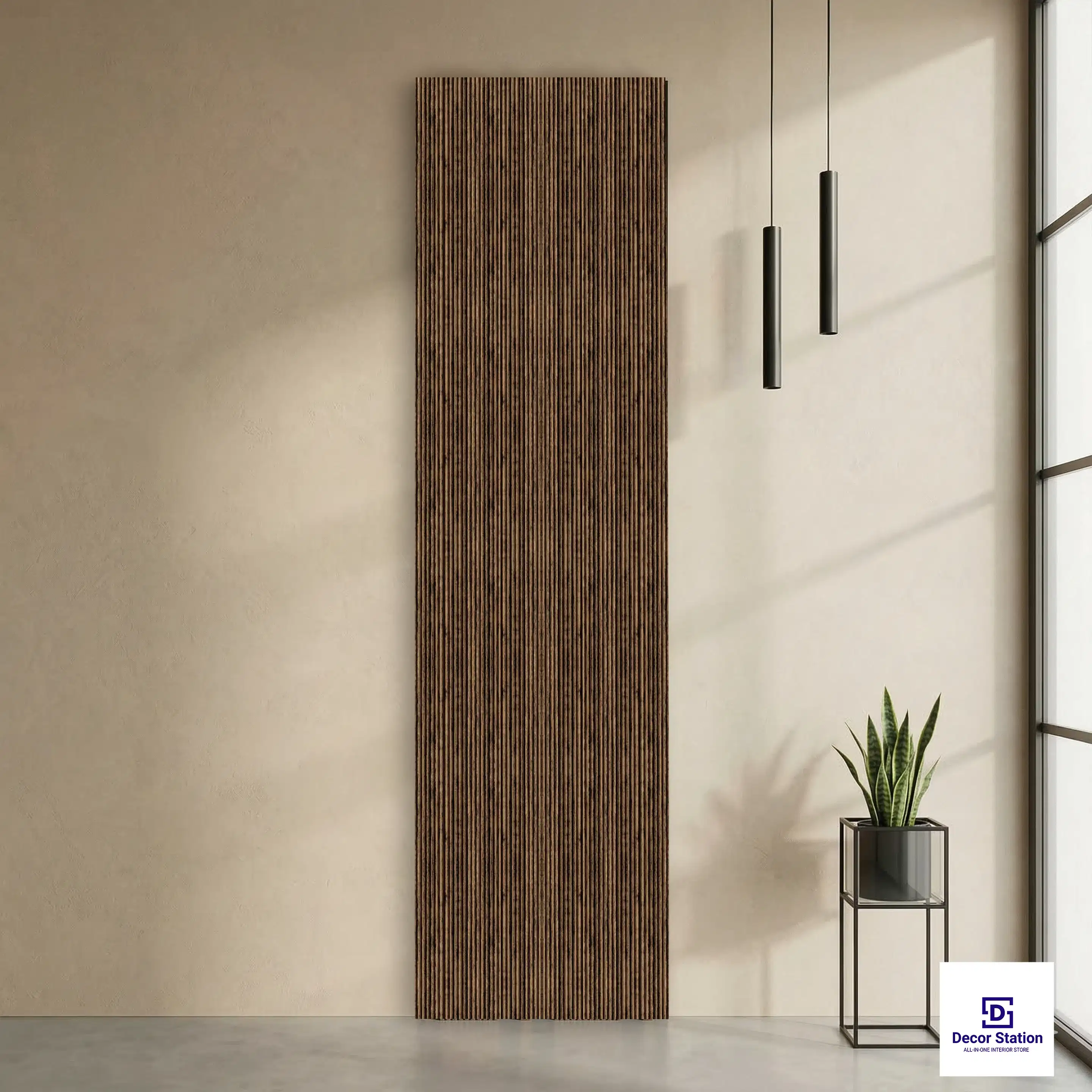 MN-9595 Brown Wood Look Matte 9.5x0.4 ft 8mm Wall Panel | PN-53117-A-0