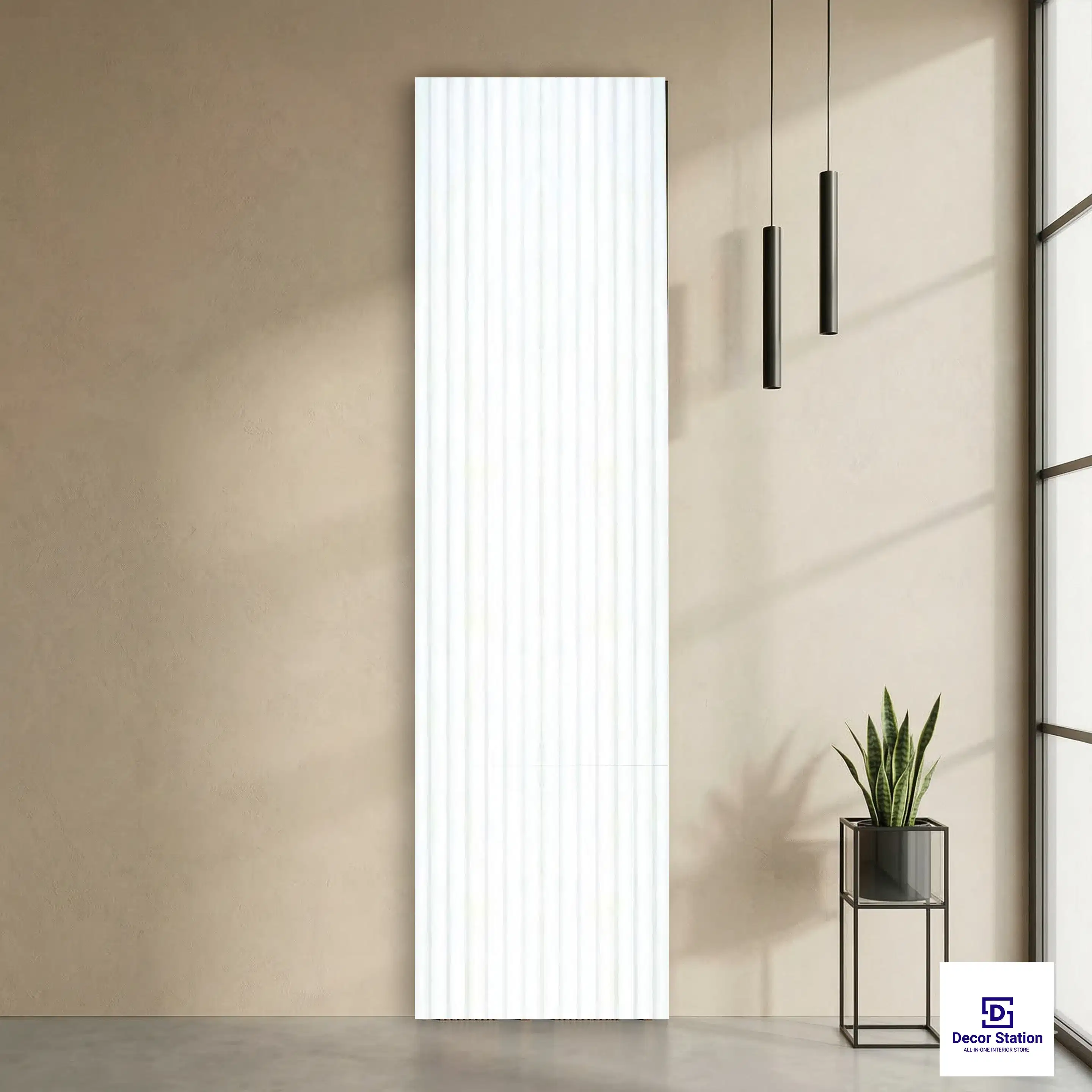 MN-8435 Wood Finish White Texture 8x0.33 ft 11mm Wall Panel | PN-53154-A-0
