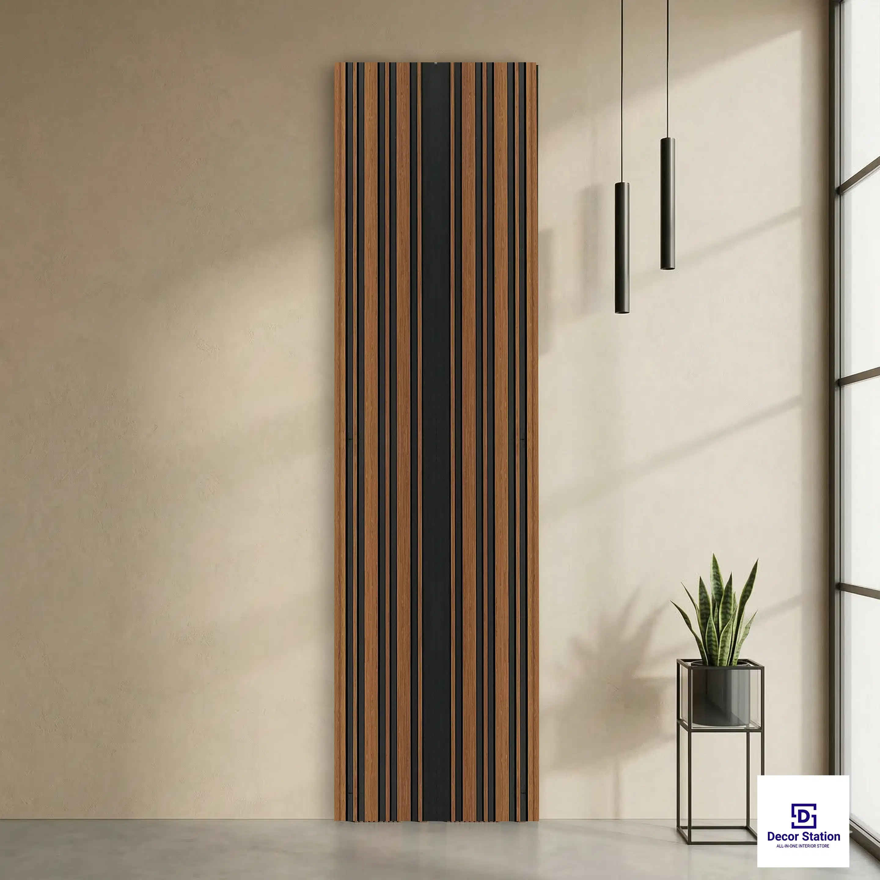 MN-175 Brown Fluted Matte 8x0.41 ft 11mm Wall Panel | PN-53157-A-0