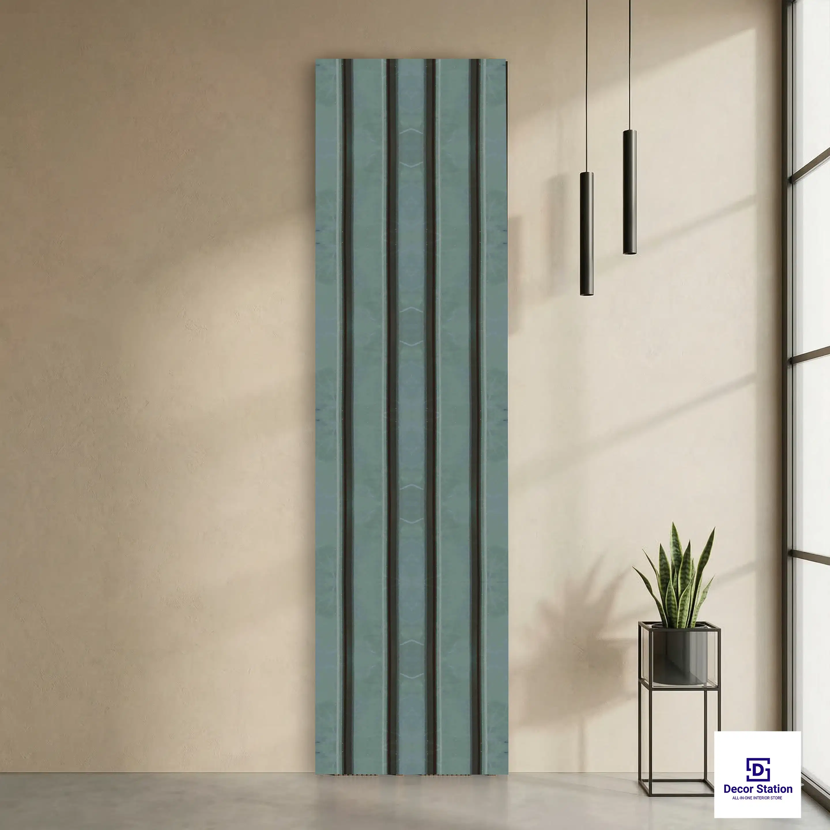MN-8520 Green Fluted Matte 8x0.41 ft 11mm Wall Panel | PN-53168-A-0