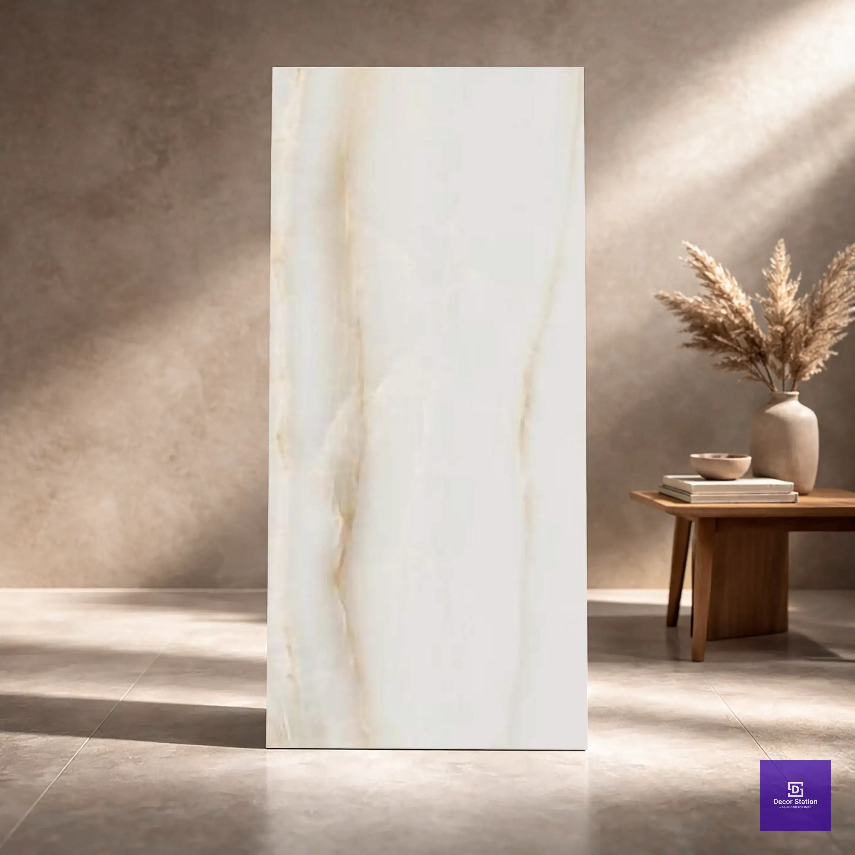 Rivanta Beige Glossy 2x4 ft 9mm tile | TL-52801-A-0