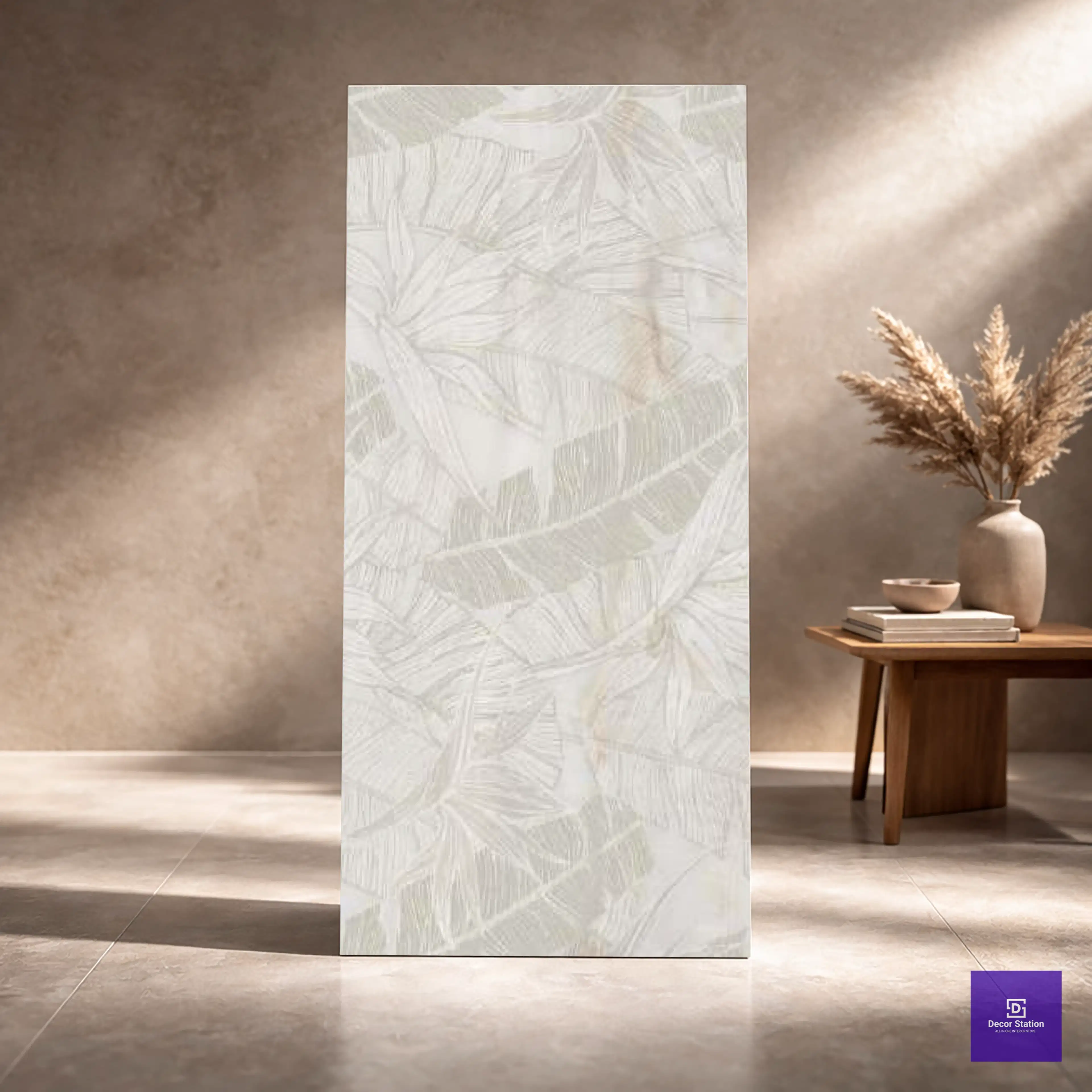 Rivanta Beige Decor Glossy 2x4 ft 9mm tile | TL-52801-B-0