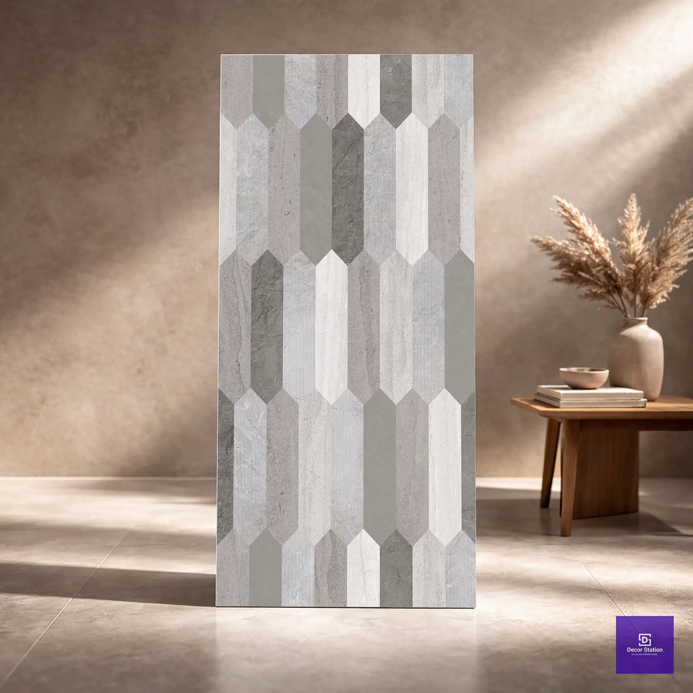 Tropical Silver Decor Lush Plus 2x4 ft 9mm tile | TL-52831-B-0