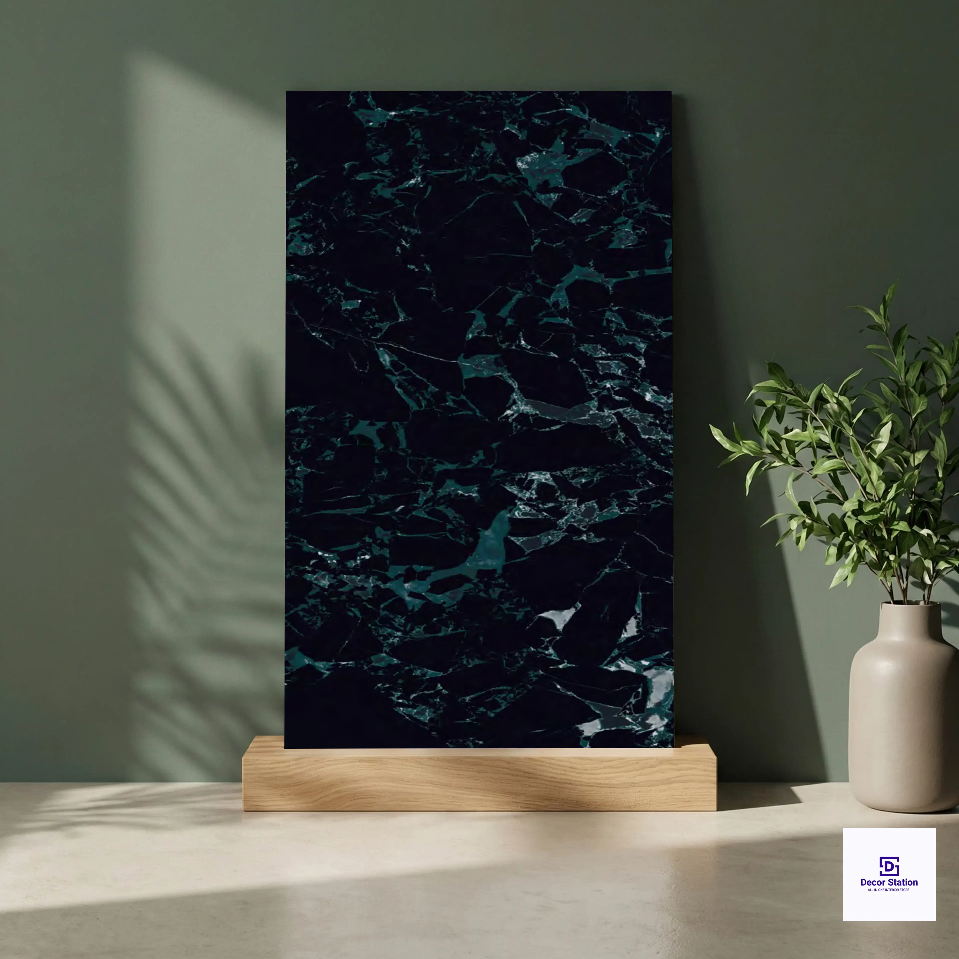 Gloria Aqua Marble Look Lastra Dark 2x4 ft 8mm tile | TL-52911-A-0