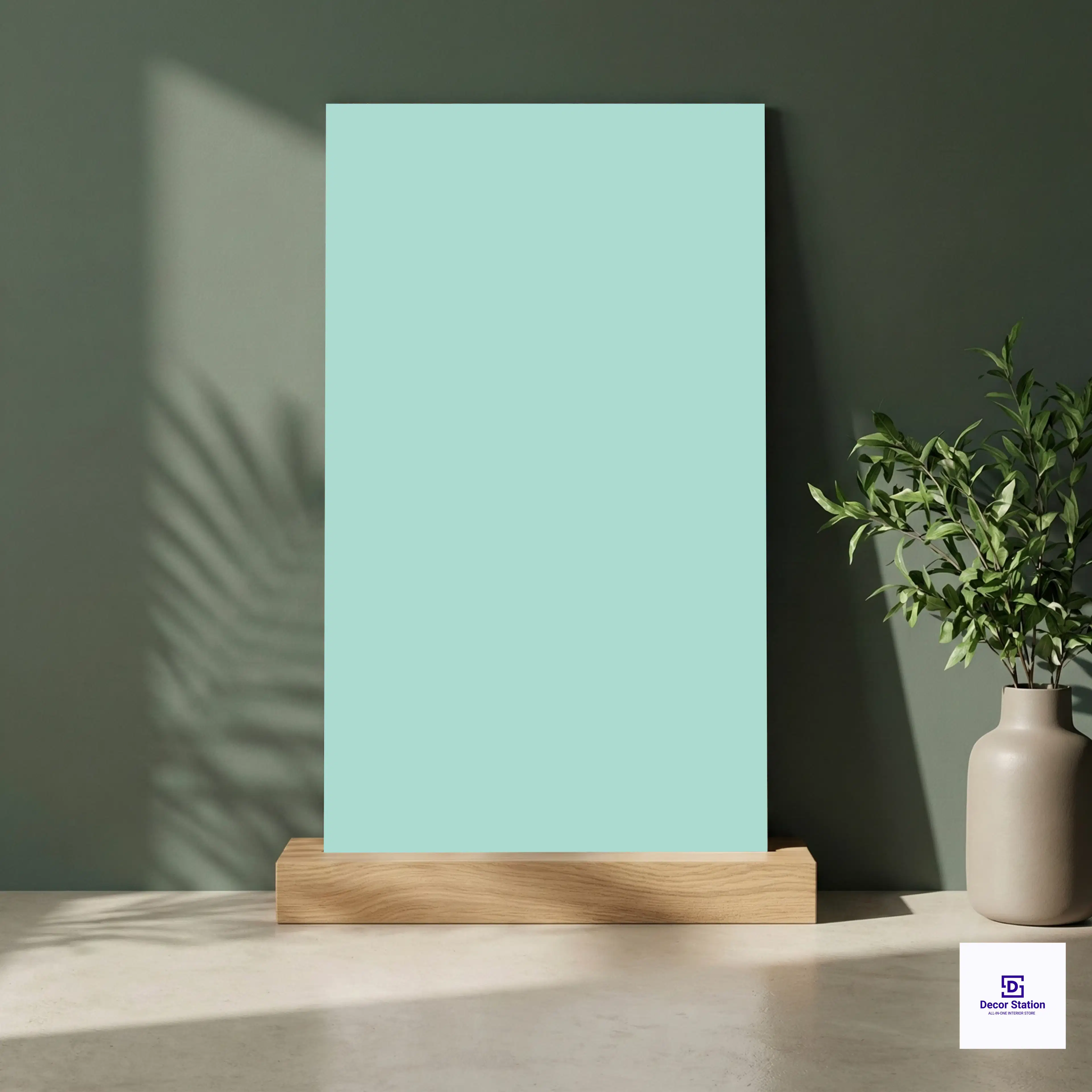 Pastel Aqua Plain Matt 2x4 ft 8mm tile | TL-52919-A-0