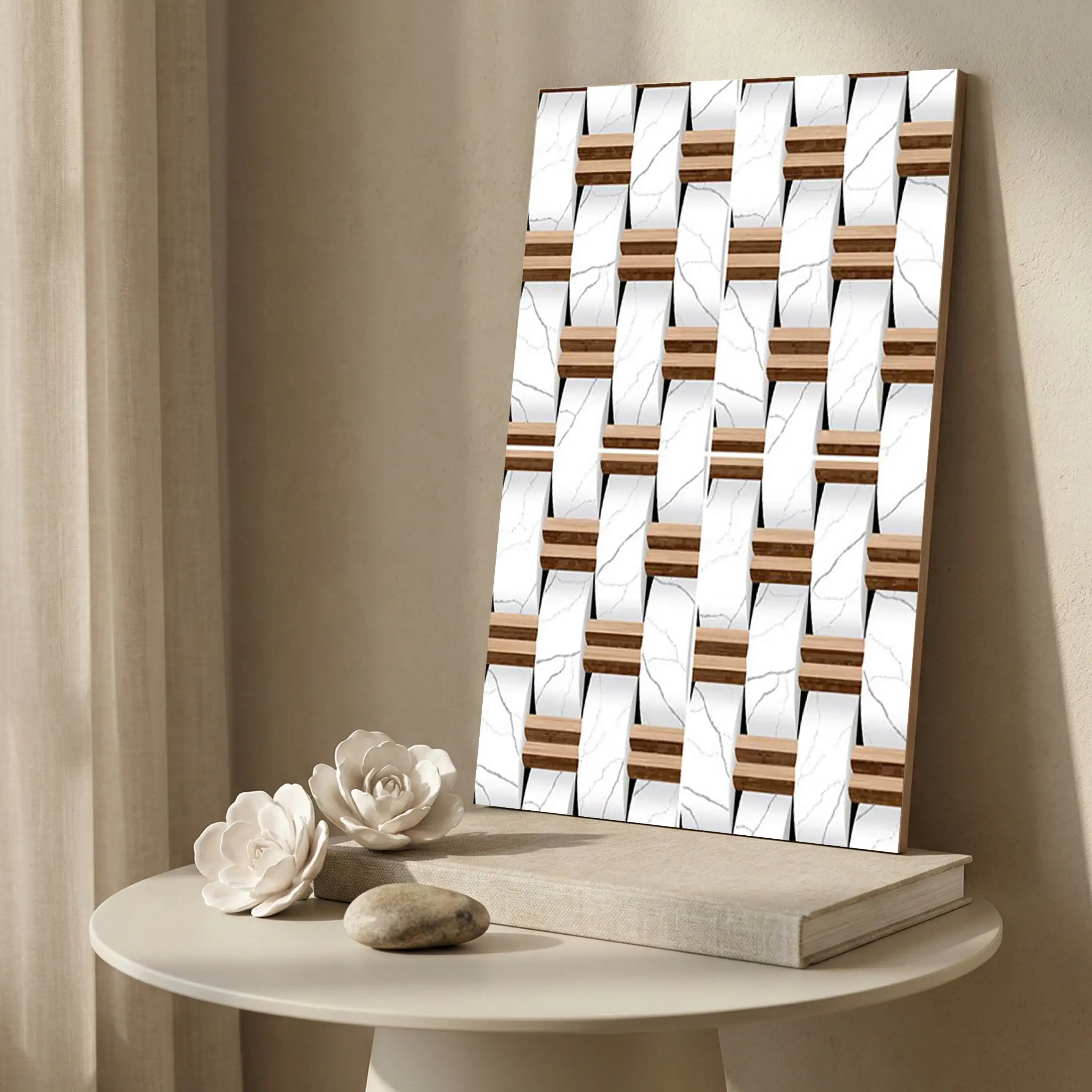 4135 Metallic Finish High Gloss 1x1.5 ft 8mm Tile | TL-52936-A-0