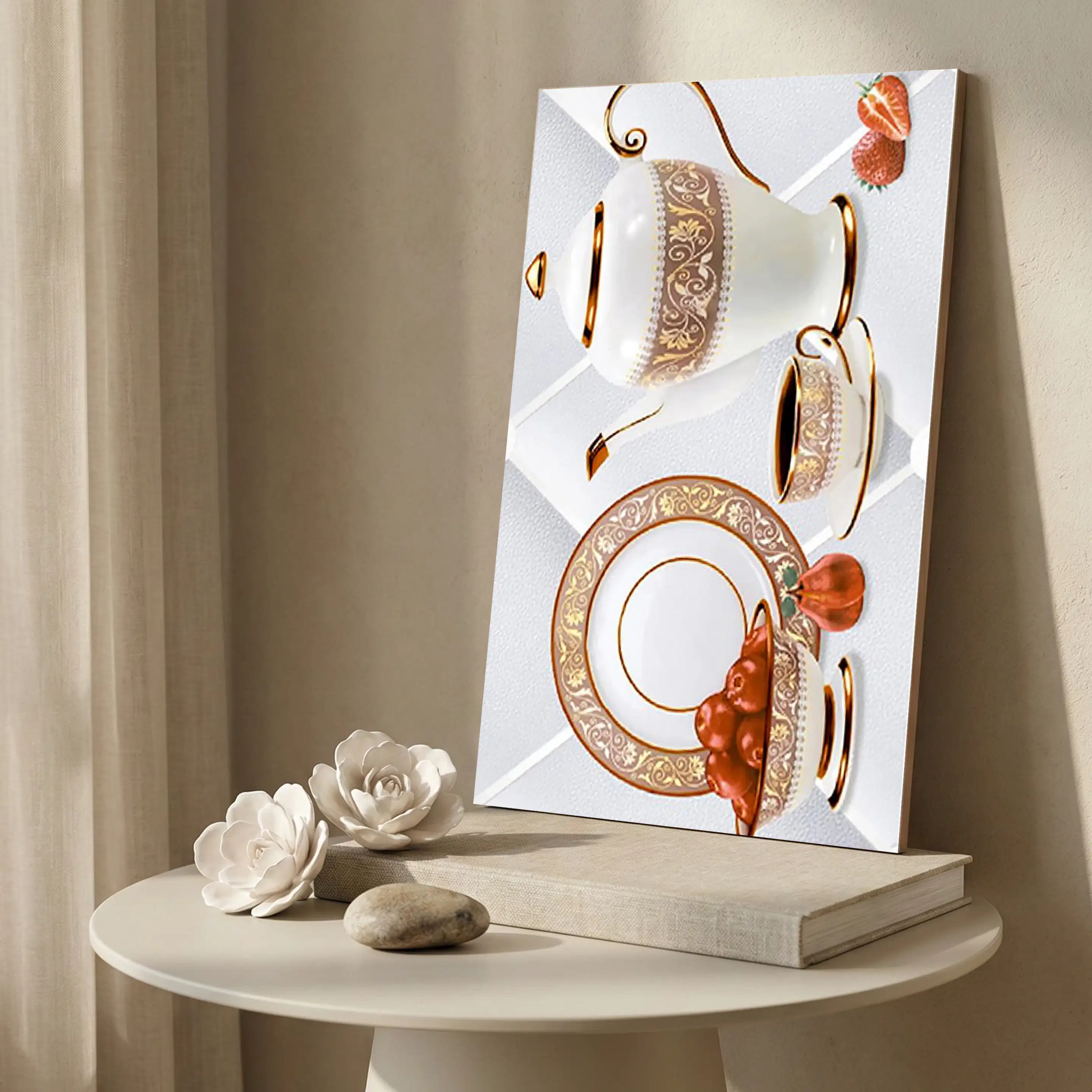 K-277-B Patterned High Gloss 1x1.5 ft 8mm Tile | TL-52967-C-0