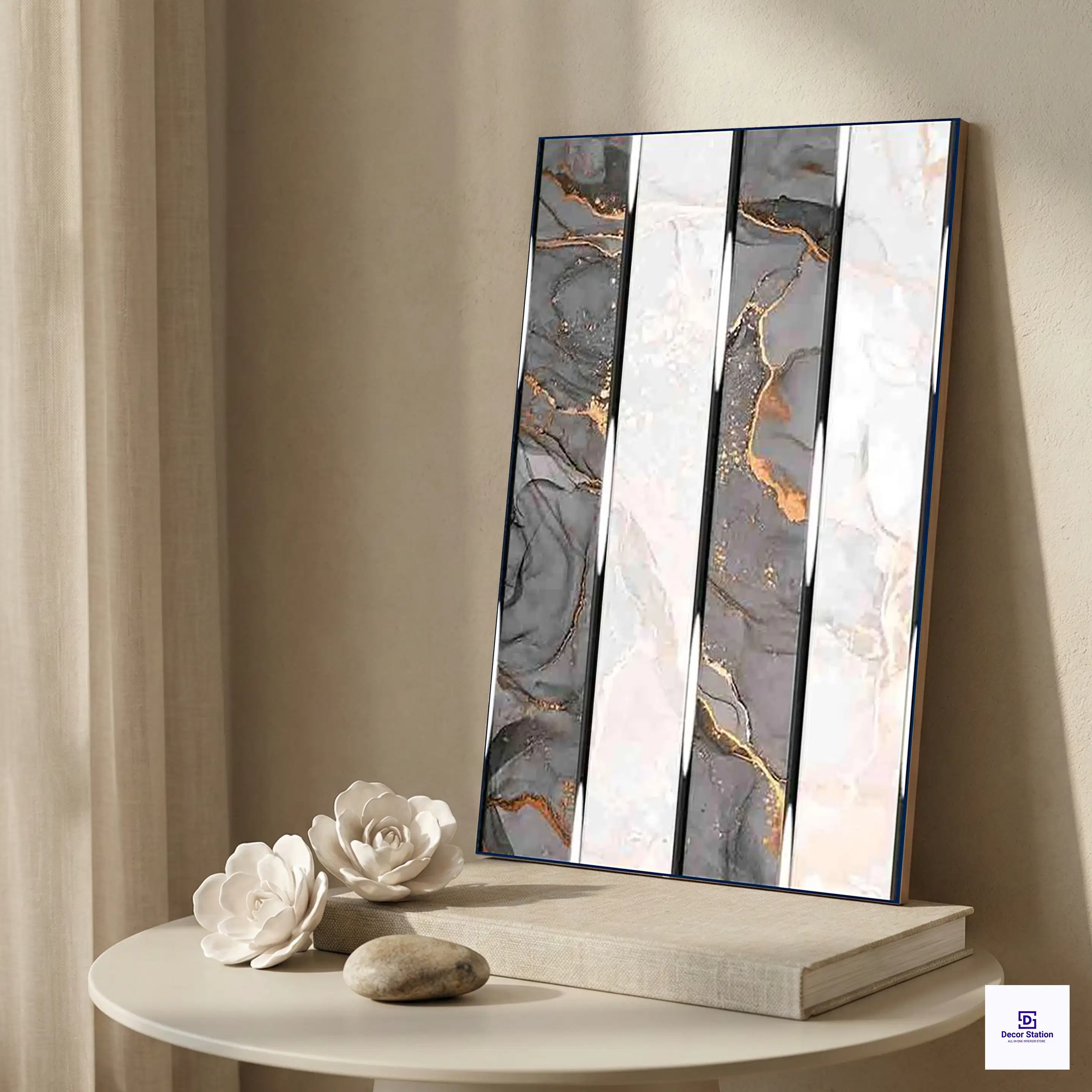 5469-HL-1 Glossy Marble Gold Strip 1x1.5 ft 7.5 mm Wall Tile | TL-53014-A-0