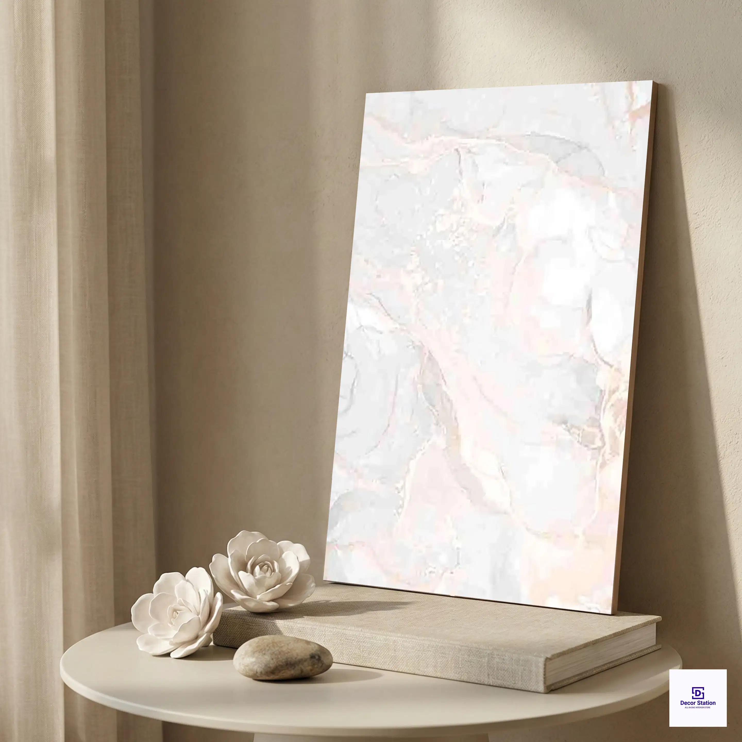 5469-LT Glossy Marble Gold Light 1x1.5 ft 7.5 mm Wall Tile | TL-53014-B-0