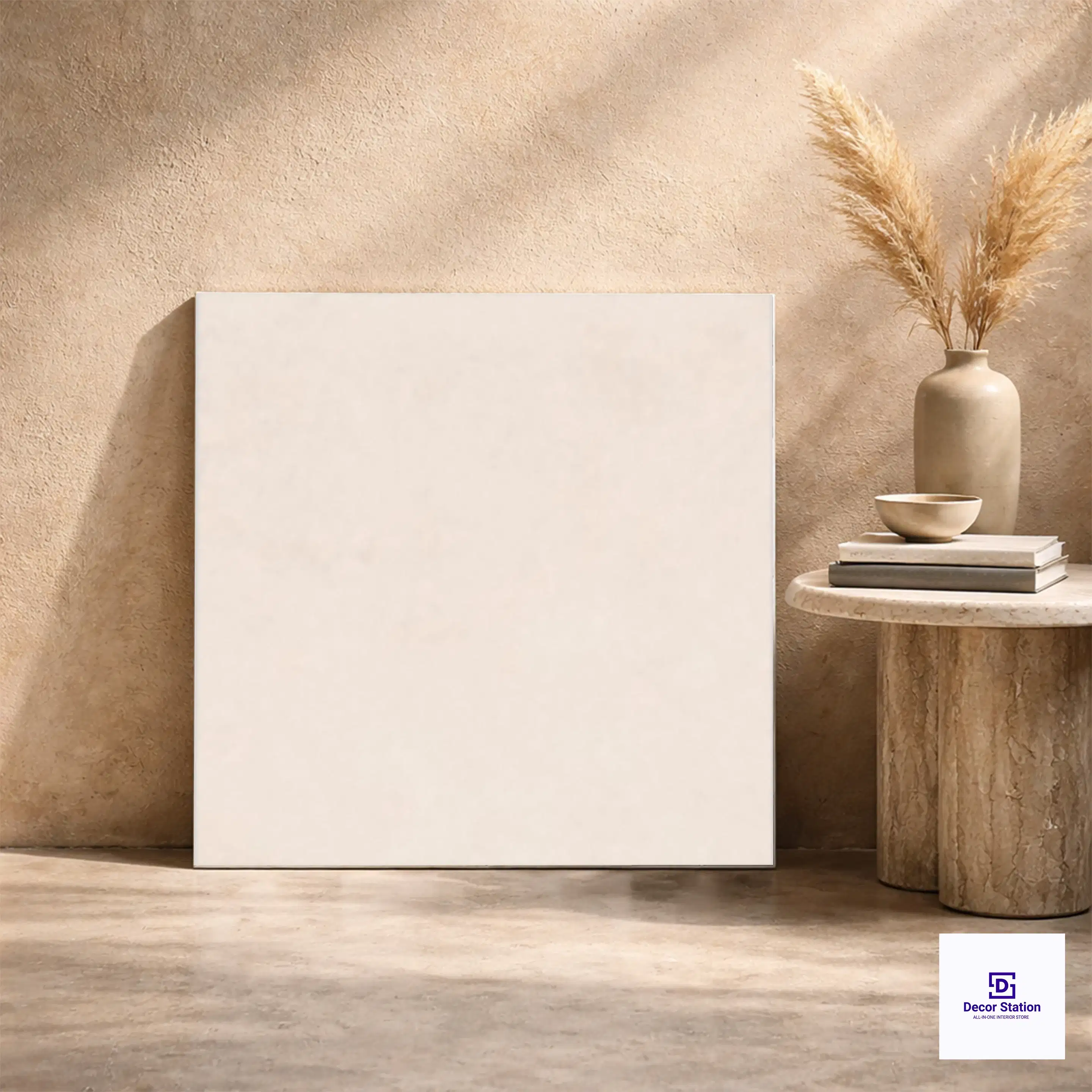 Stark Beige Stone Look Matt Porcelain 2x2 ft 8.5mm Tile | TL-53064-A-0