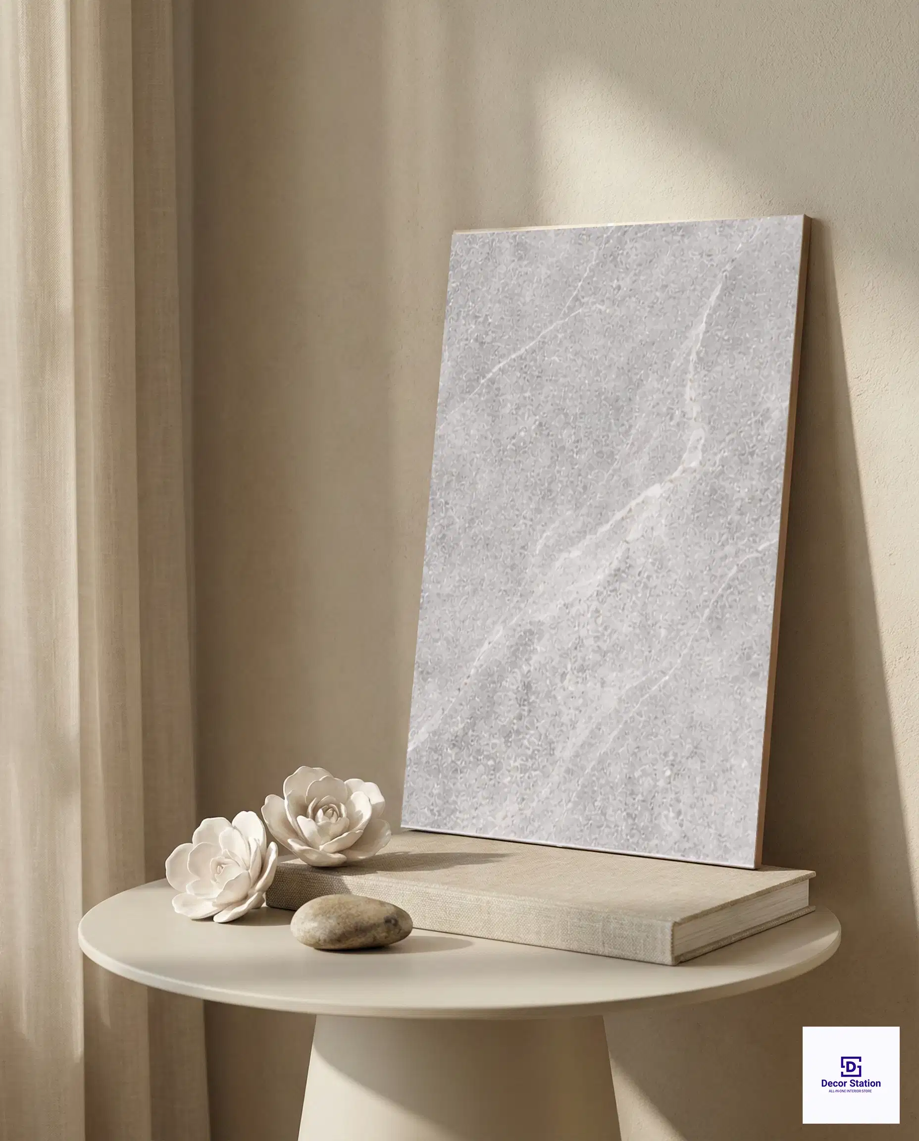 Venom Silver Stone Look Matt Porcelain 2x2 ft 8.5mm Tile | TL-53068-A-0