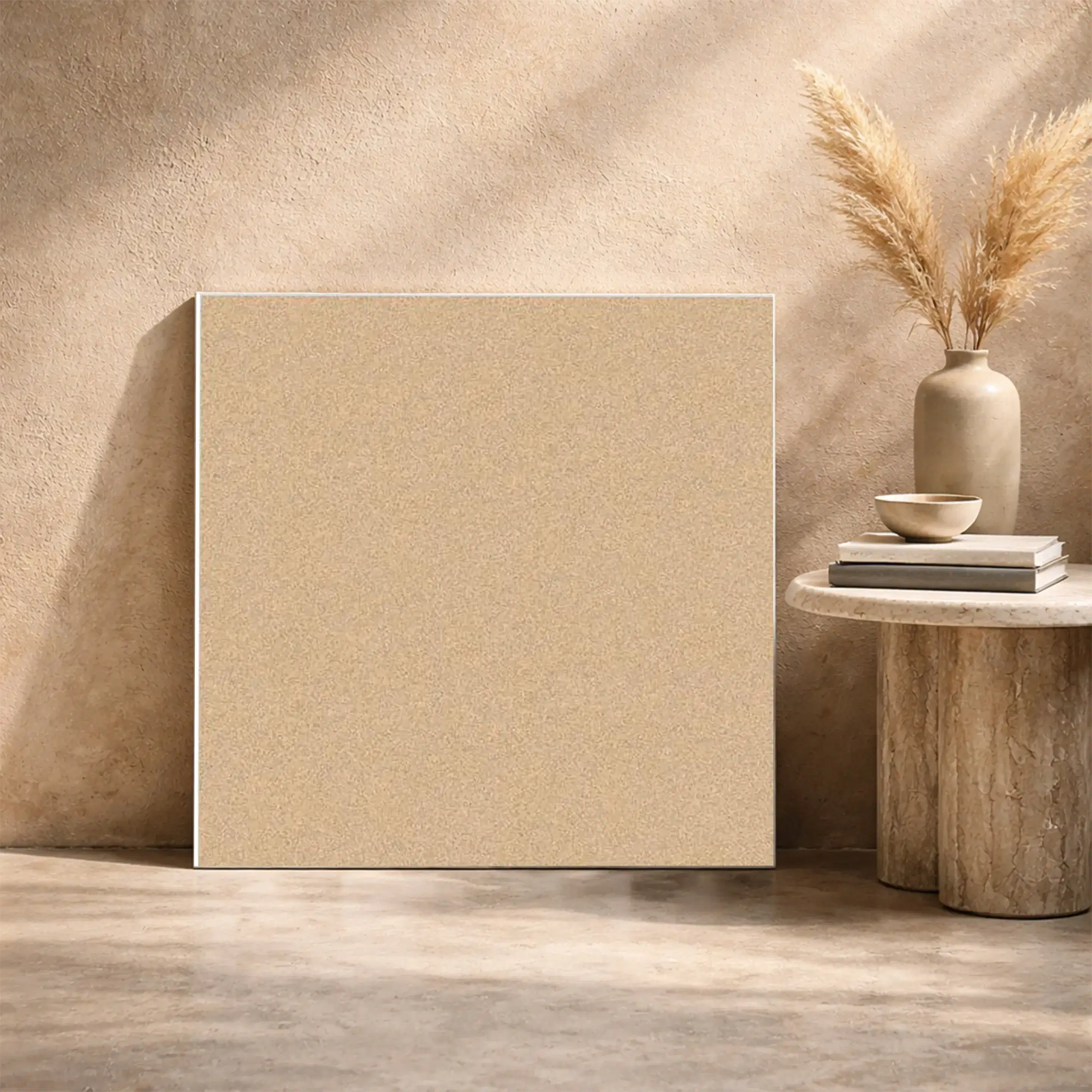 Crest Mink Plain Matt Full Body Vitrified 2x2 ft 9mm Tile | TL-53284-G-0
