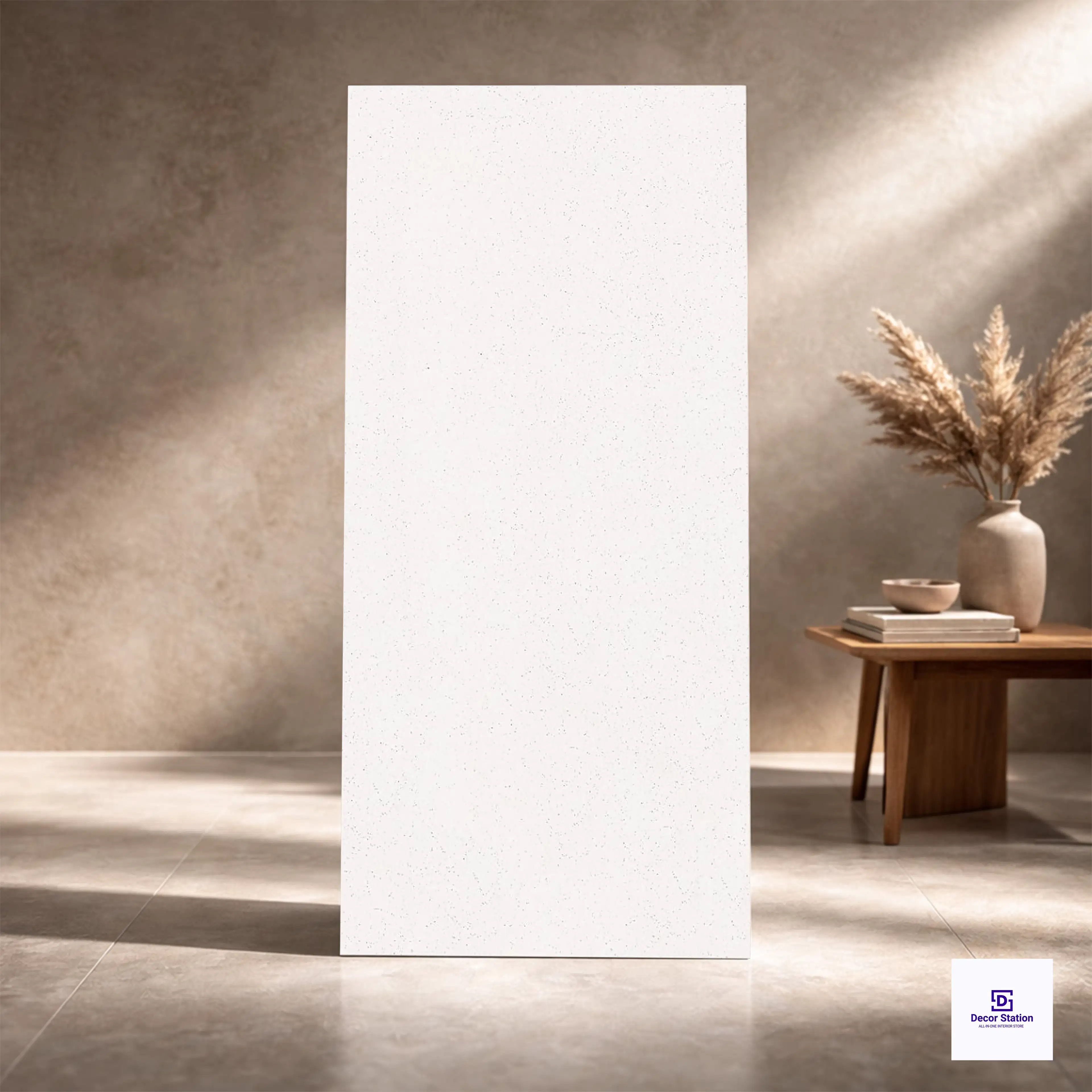 Crest Snow White Plain Matt Full Body Vitrified 2x4 ft 9mm Tile | TL-53301-F-0