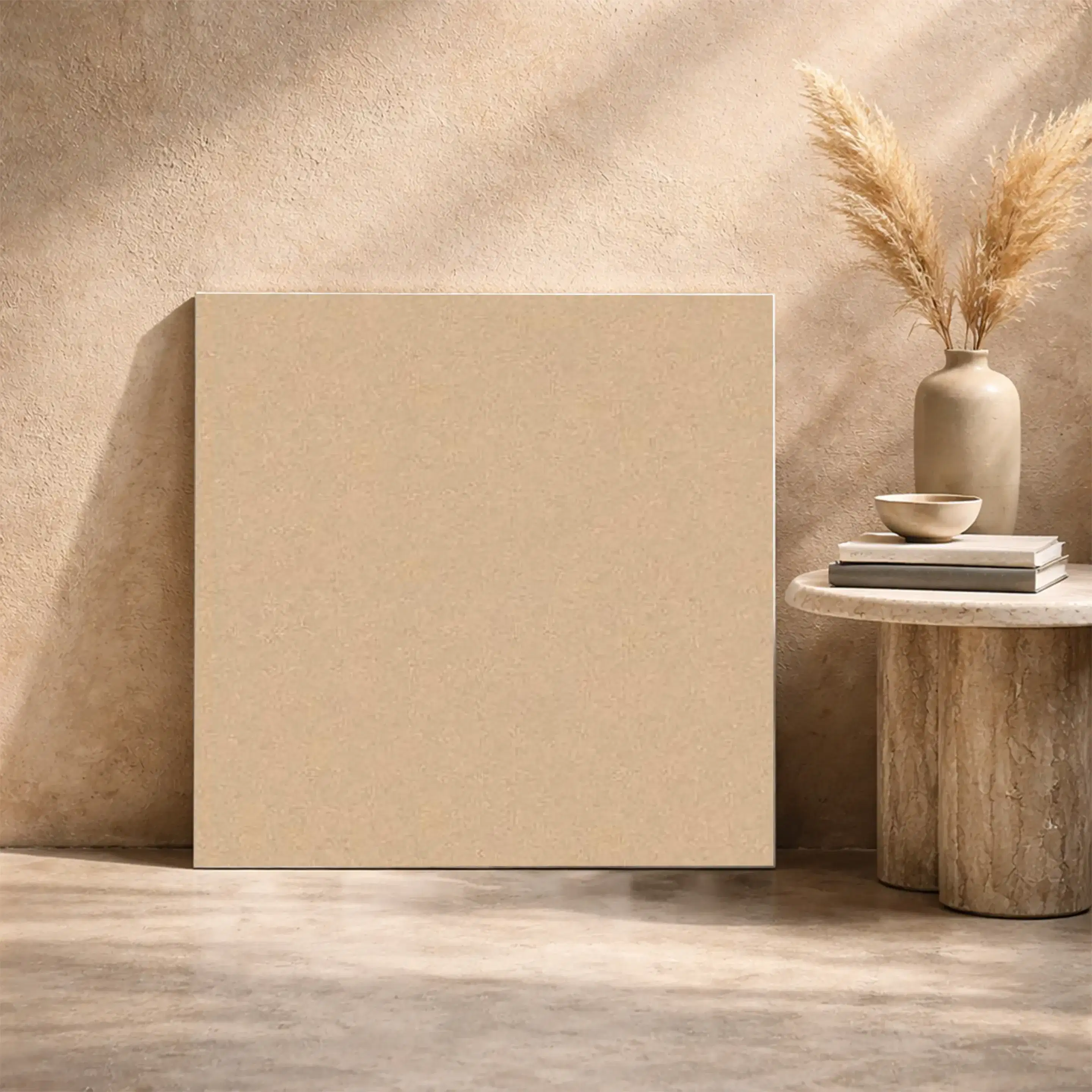 Genesis Mink Plain Matt Full Body Vitrified 2x2 ft 9mm Tile | TL-53384-F-0