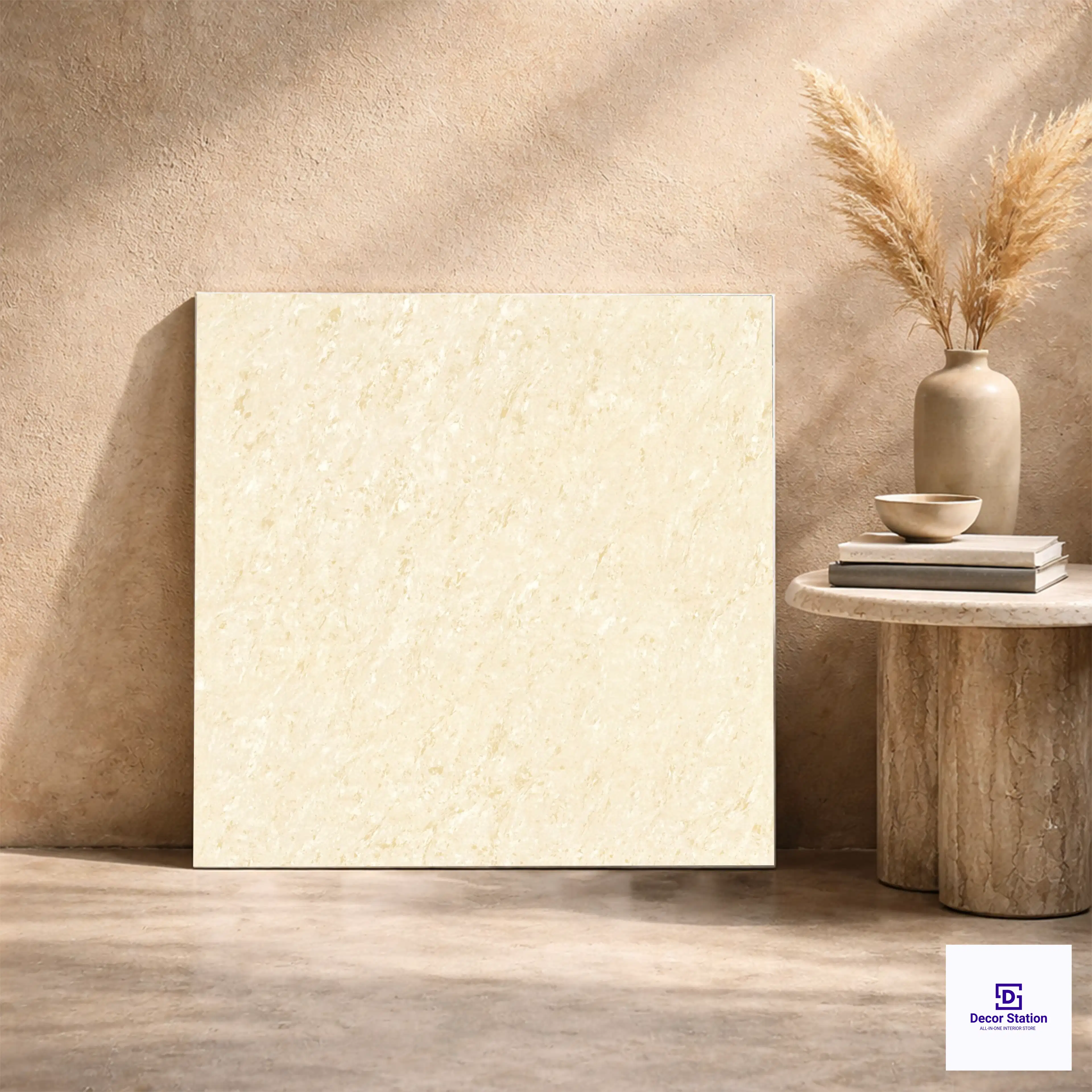 Platinum Gold Double Charge Vitrified 2x2 ft 9mm Tile | TL-53458-B-0