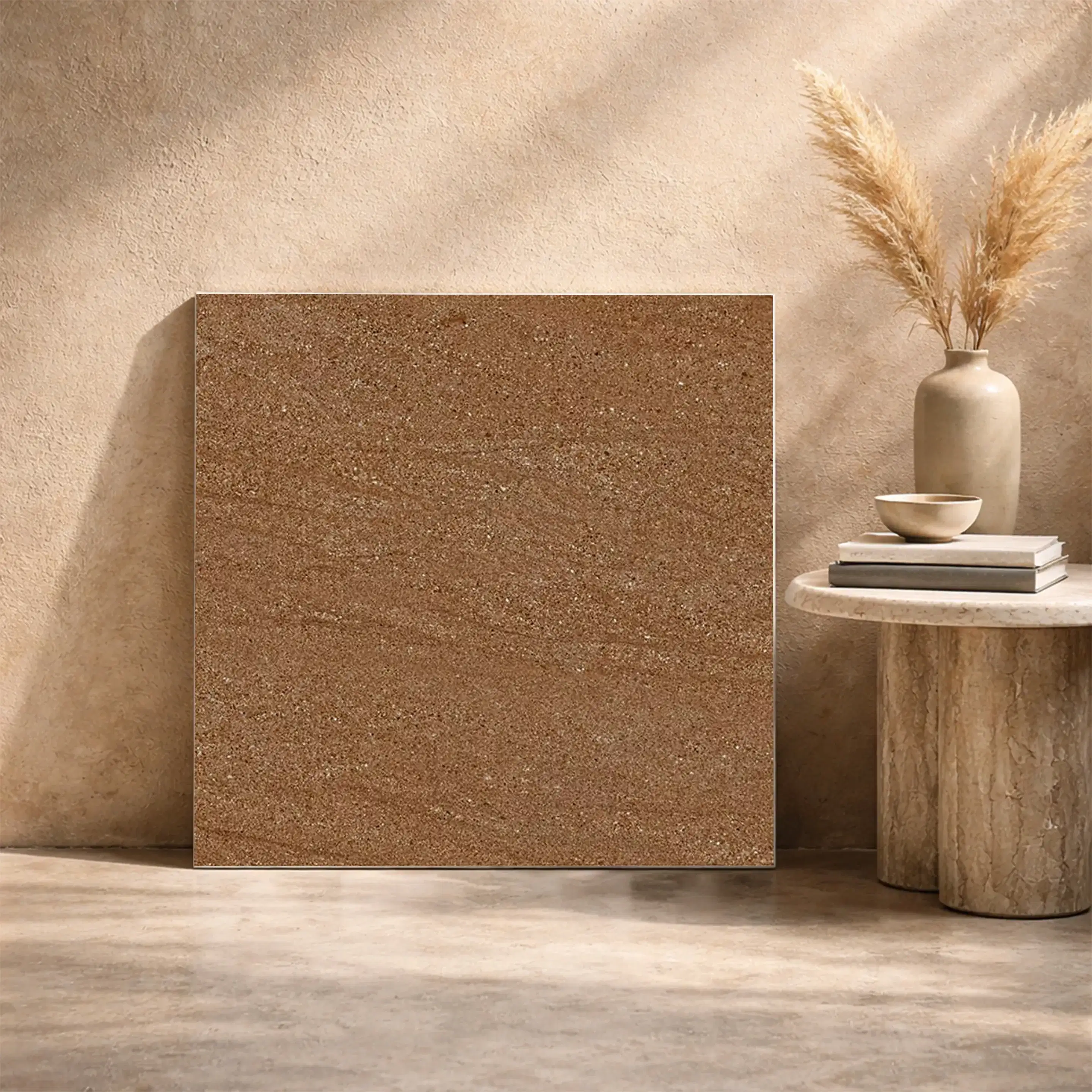 LEVEL 28 DK Stone Rustic Outdoor 1.6x1.6 ft 11mm Parking Tile | TL-53518-A-0