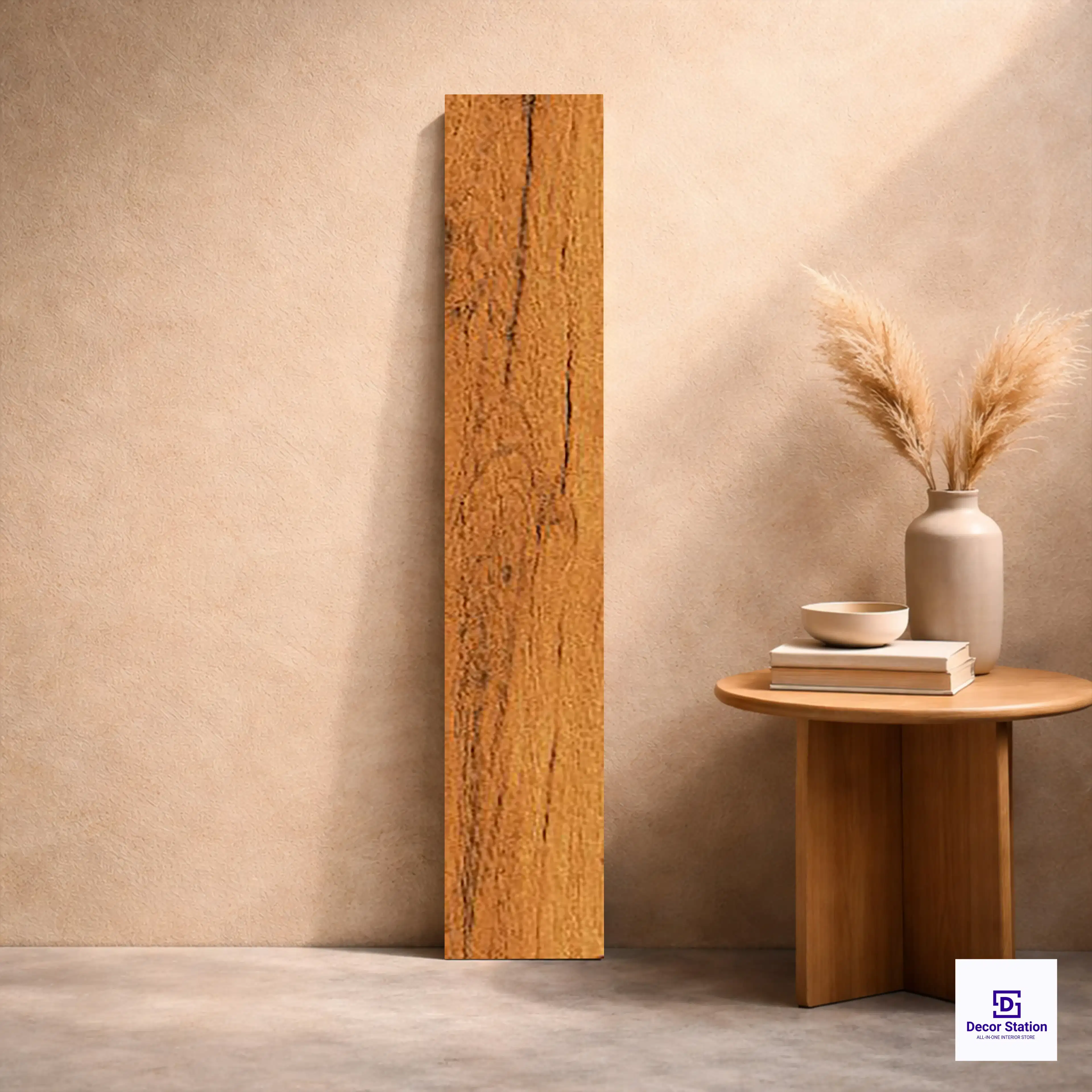 18565 Sugar Finish Brown Wood Look Matt Ceramic Floor 200x1200 mm 8.5mm Plank Tile | TL-53857-A-0