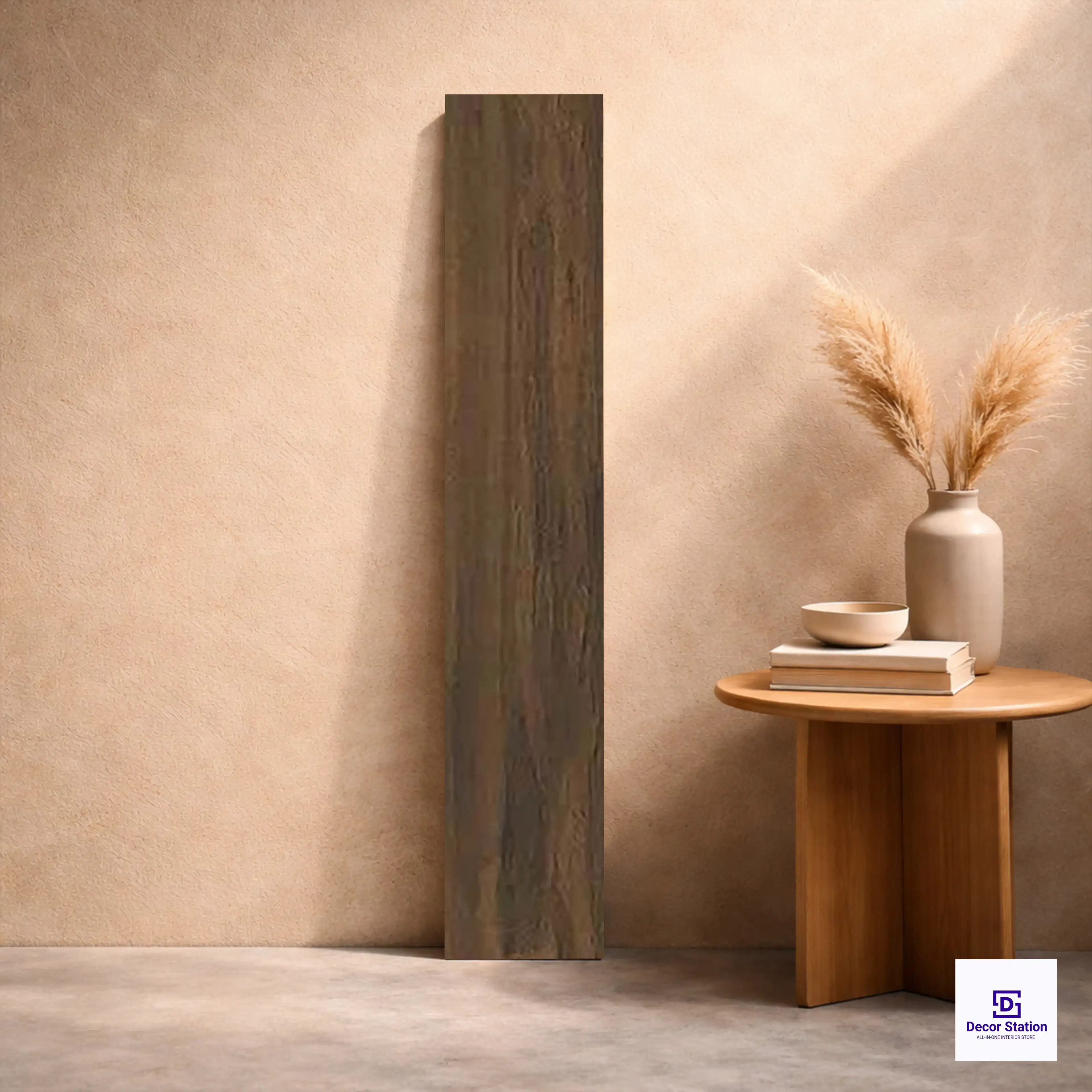 18091 Dark Brown Wood Look Matt Ceramic Floor 200x1200 mm 8.5mm Plank Tile | TL-53855-F-0