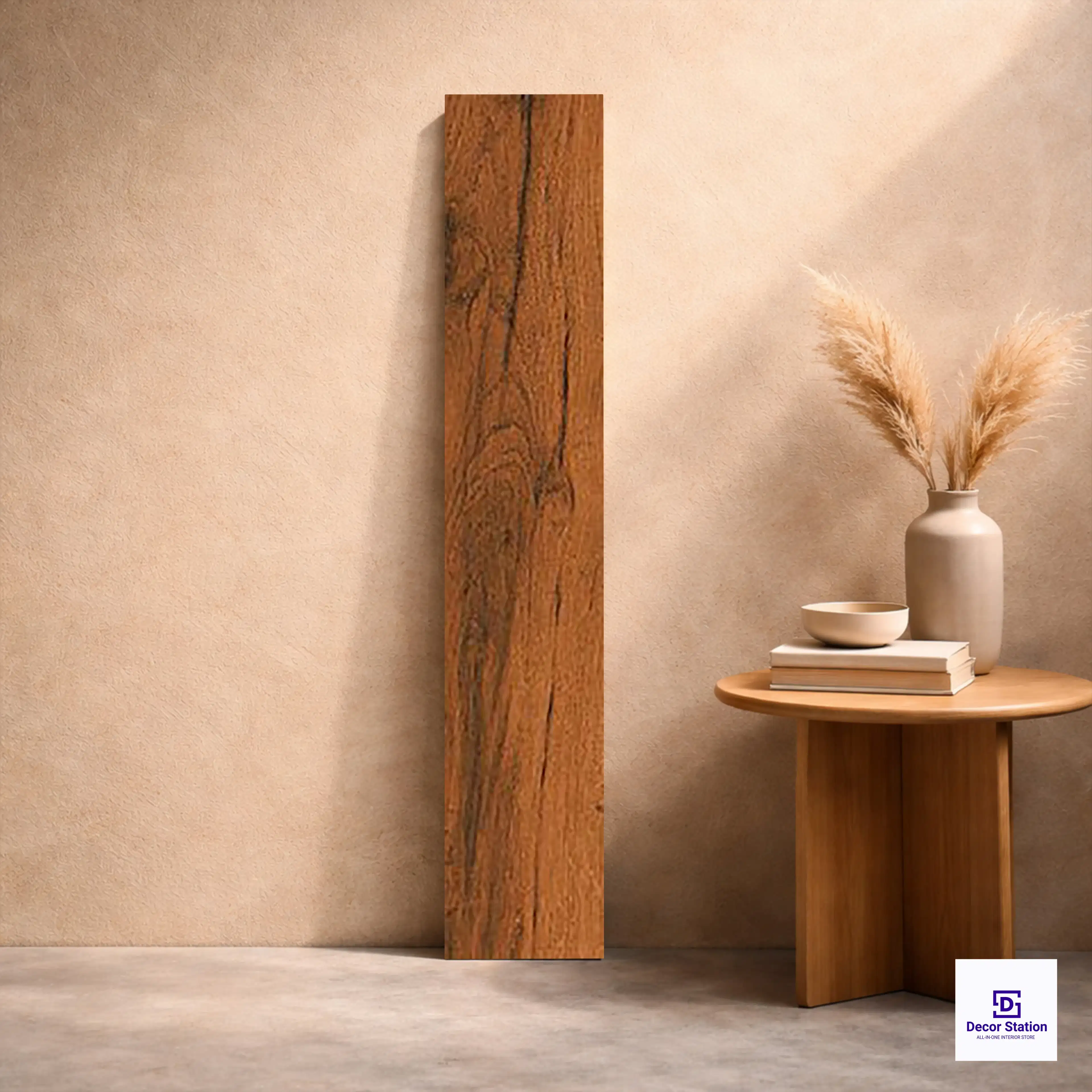 8018 Rustic Brown Wood Look Matt Ceramic Floor 200x1000 mm 8.5mm Plank Tile | TL-53856-B-0