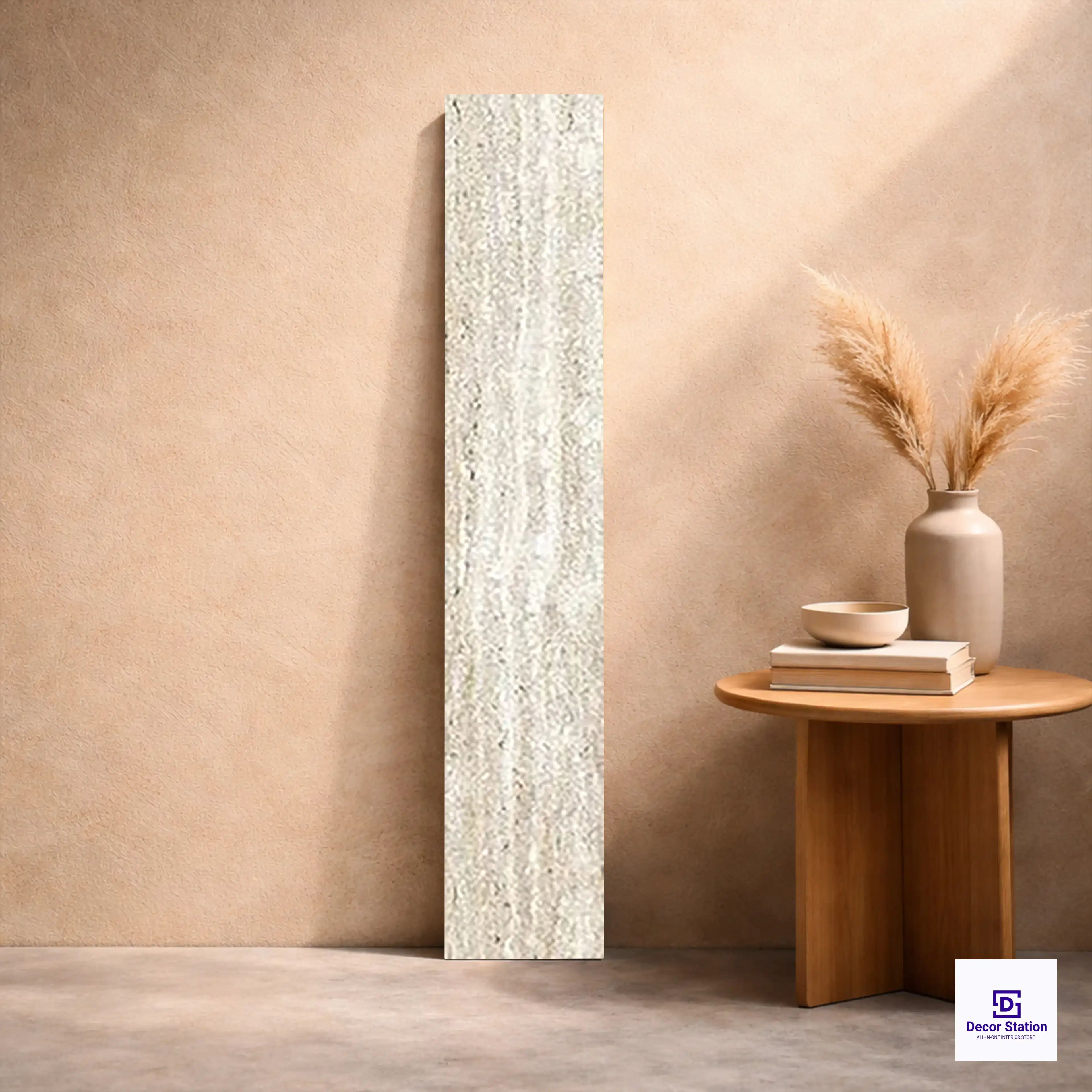 8002 Beige Travertine Stone Look Matt Ceramic Floor 200x1000 mm 8.5mm Plank Tile | TL-53871-A-0