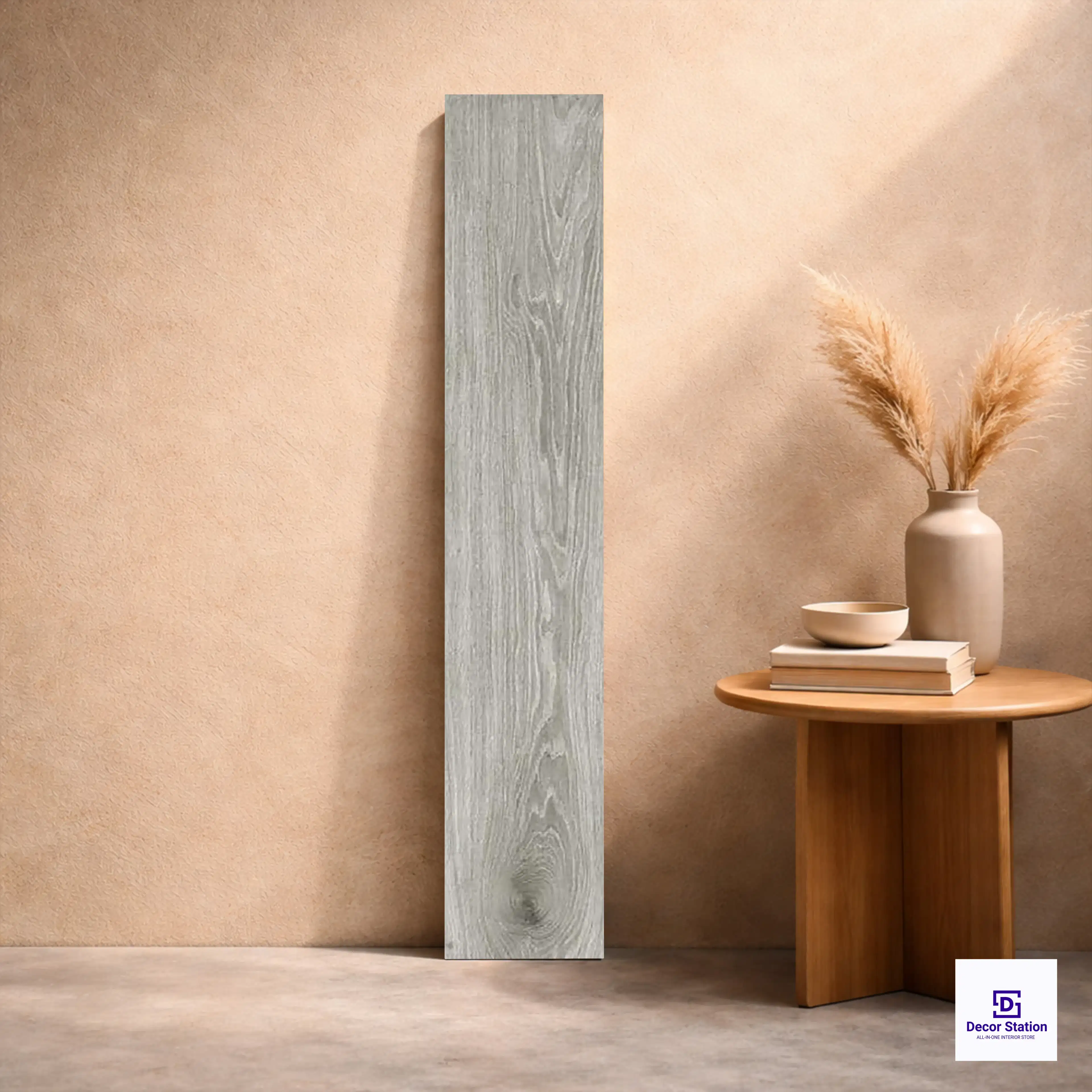1653 Grey Wood Look Matt Ceramic Floor 150x900 mm 8.5mm Plank Tile | TL-53873-B-0