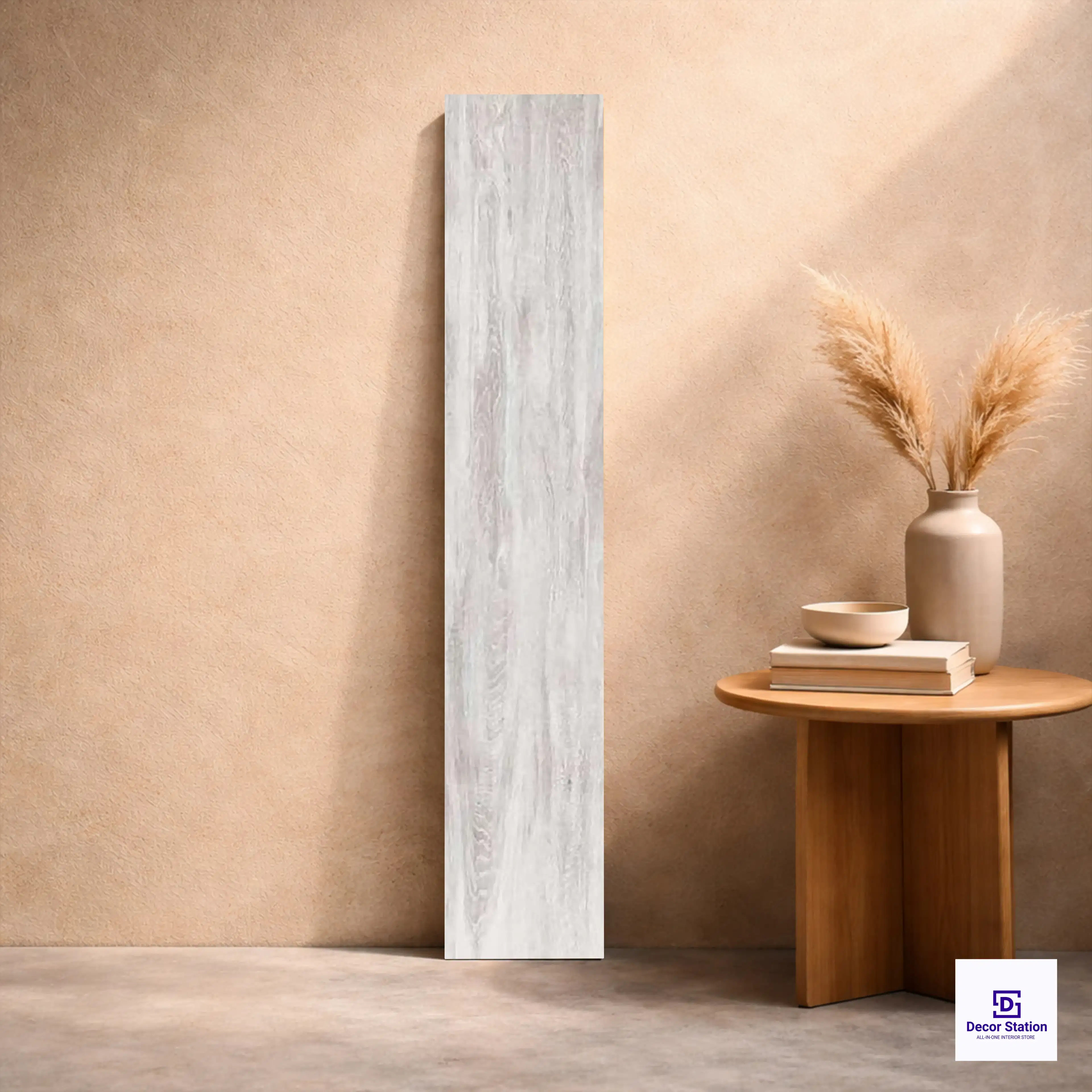 1555 Grey Wood Look Matt Ceramic Floor 150x900 mm 8.5mm Plank Tile | TL-53873-C-0