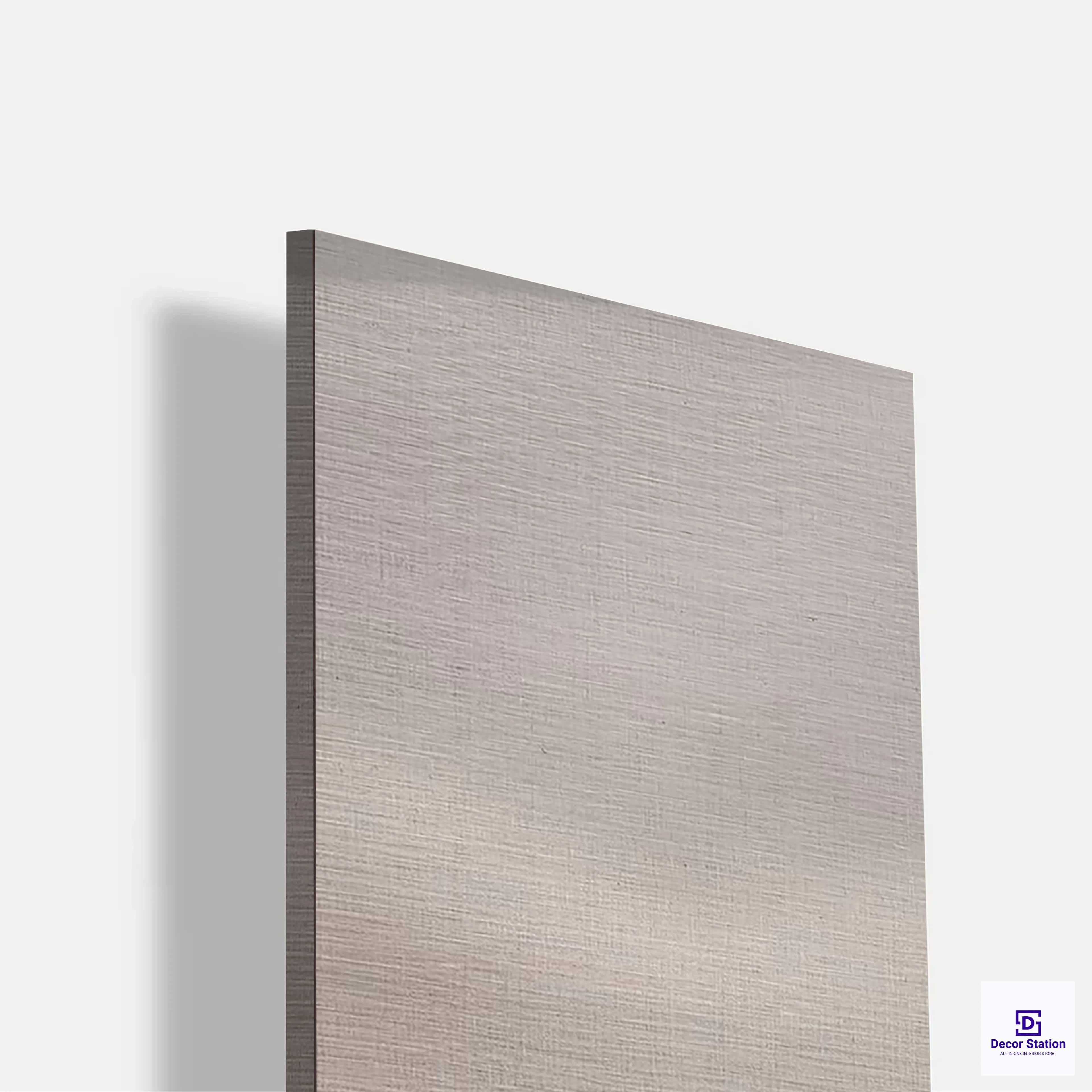 Matte CANE-424-$-2 Light Grey Solid Fabric Texture Laminate (8x4 Feet, 1mm) | LM-54282-B-0