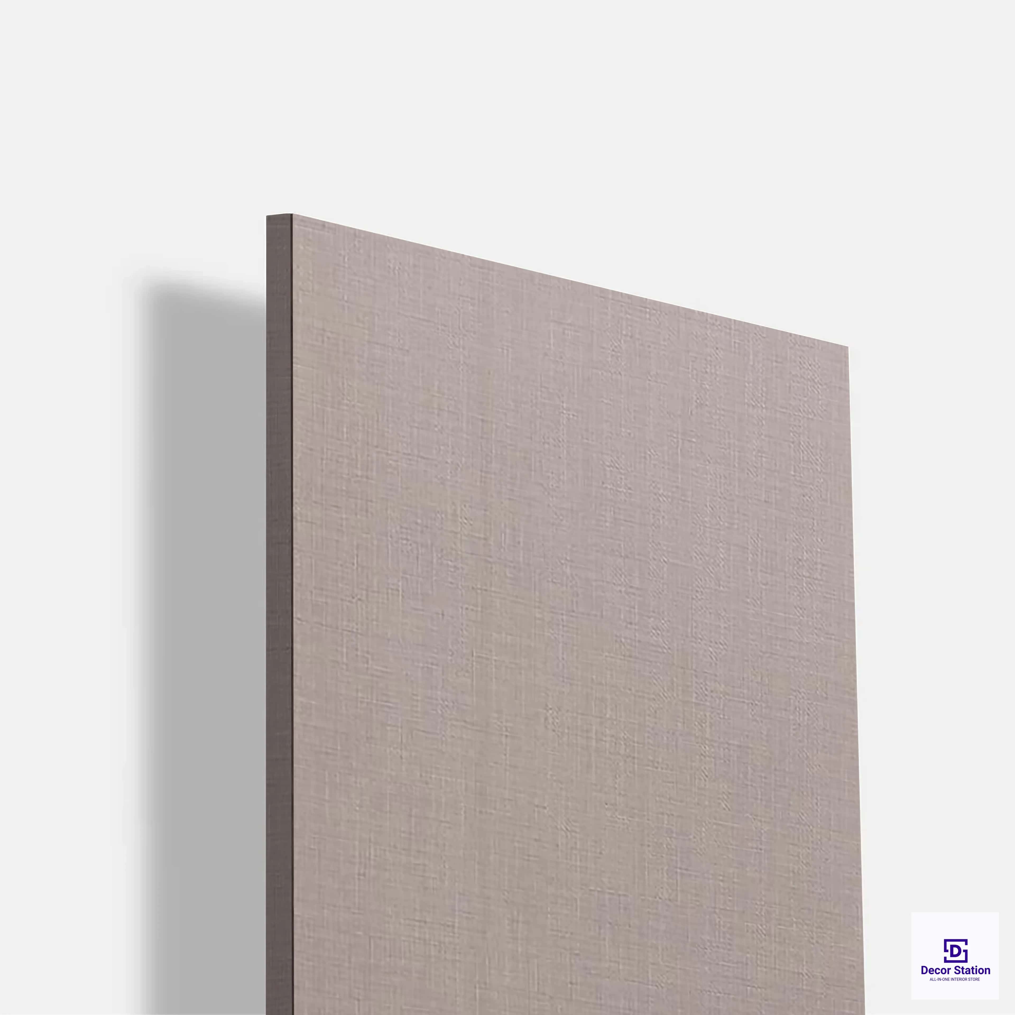 Matte 470848 Warm Beige Solid Fabric Texture Laminate (8x4 Feet, 1mm) | LM-54284-B-0