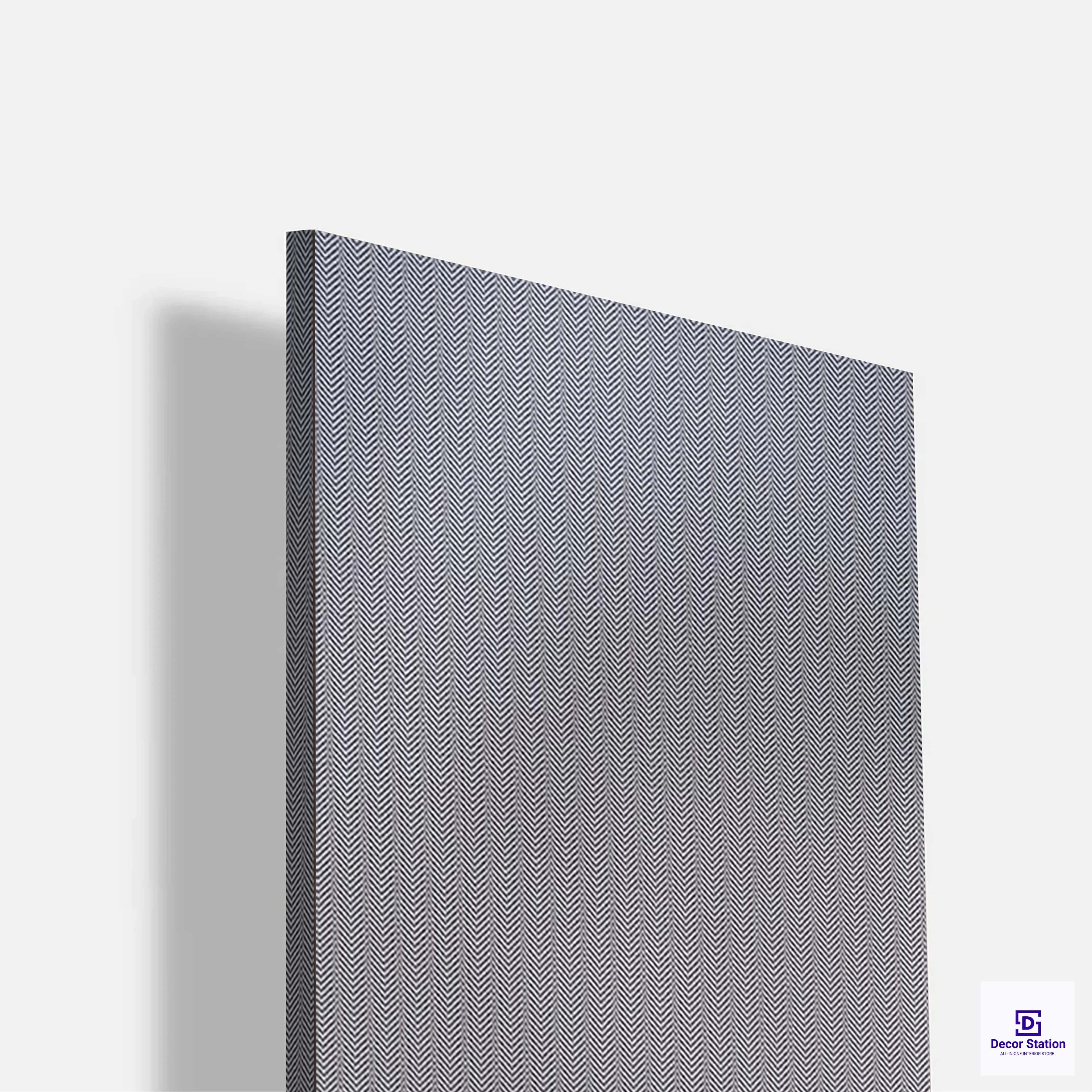 Texture CANE-325-$-2 Dark Grey Herringbone Cane Laminate (8x4 Feet, 1mm) | LM-54286-A-0