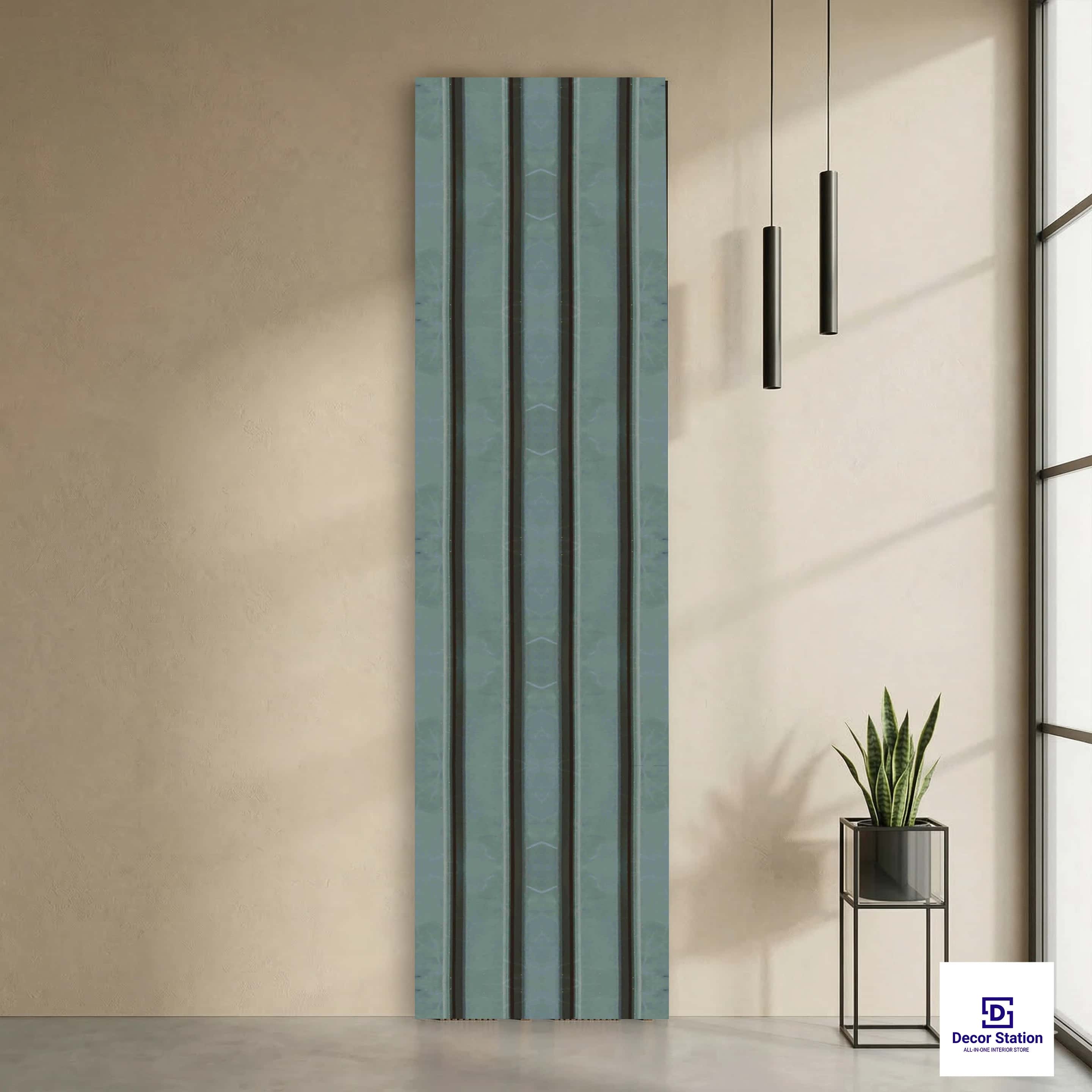 MN-8520 Green Fluted Matte 8x0.41 ft 11mm Wall Panel | PN-53168-A-0