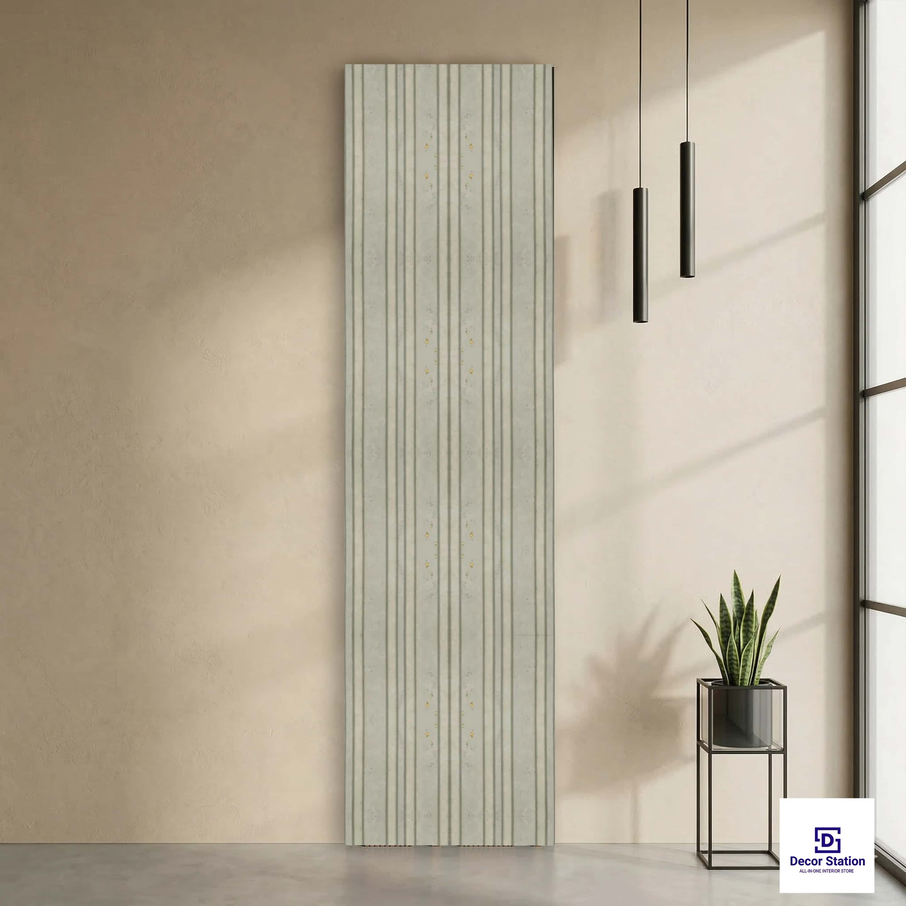 MN-178 Beige Fluted Matte 8x0.41 ft 11mm Wall Panel | PN-53171-A-0