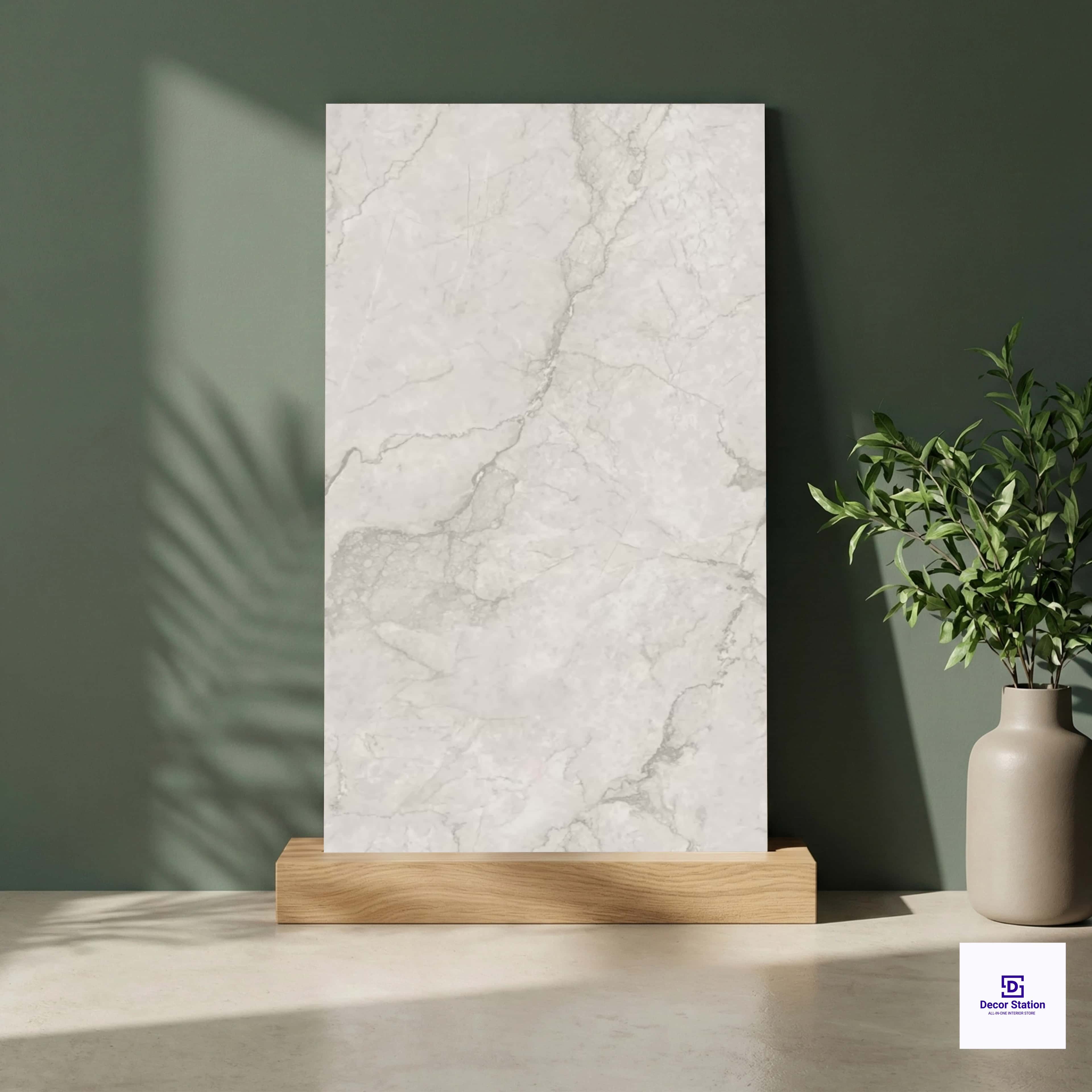 Dolce Grey Marble Look Lucent 2x4 ft 8mm tile | TL-52915-A