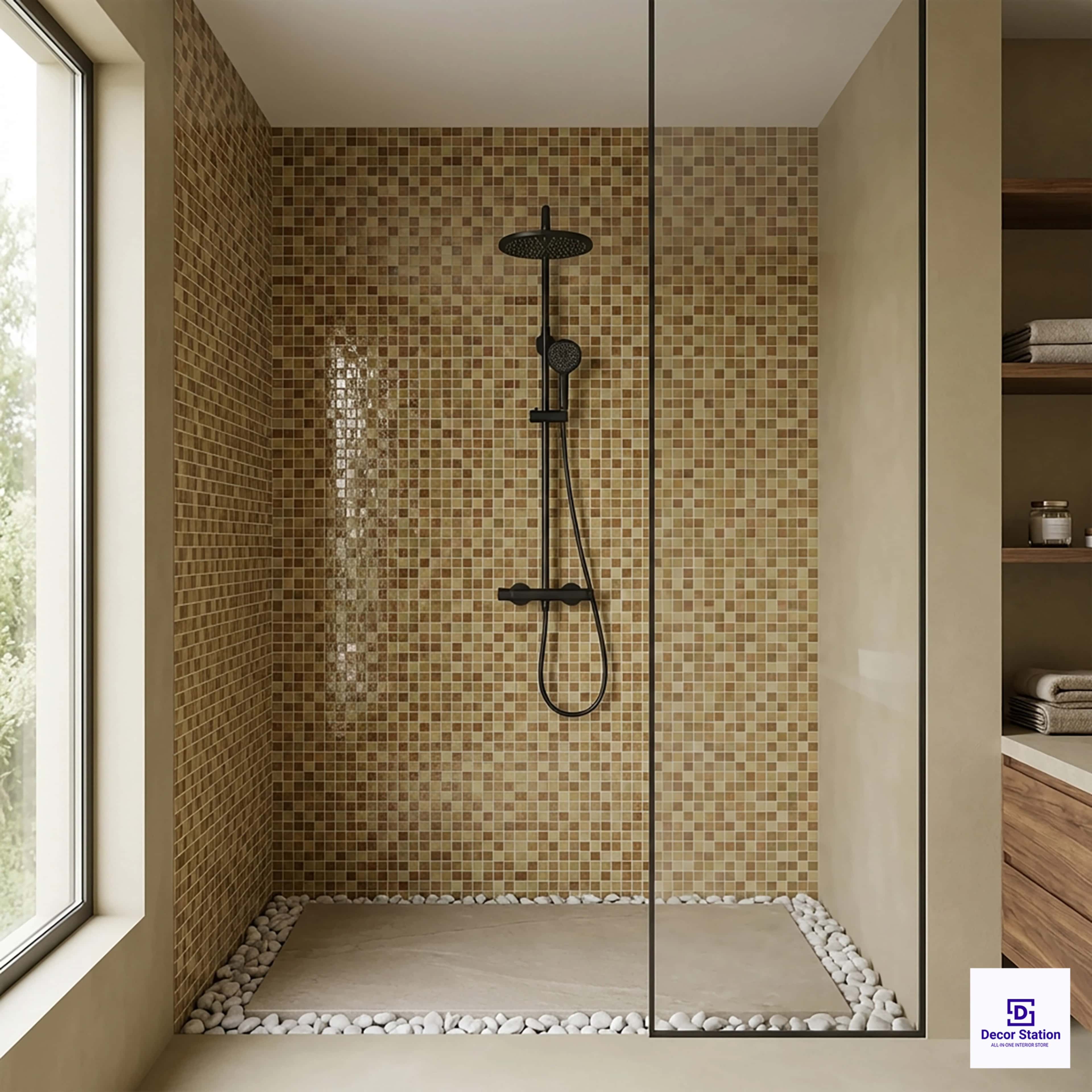 GMT-222 Multi-Colour Grid-Style Glass Mosaic 1x1 ft 4mm tile | TL-53965-C-0