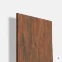 Distinctive matte laminate featuring a vintage stained wood pattern with rustic brown and textured grain effects, creating a bold industrial-inspired look while offering durability, scratch resistance, and easy maintenance