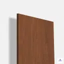 Matte honey wood laminate featuring a warm brown natural wood grain pattern with a smooth matte finish, ideal for wardrobes, cabinets, wall panels, and contemporary interior furniture applications