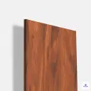 High gloss Moorish Brunt Wood laminate featuring a deep reddish brown wood grain texture with bold natural streaks and a sleek reflective finish, ideal for wardrobes, cabinets, wall panels, and premium contemporary interior furniture designs.