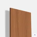 Elegant matte laminate with a warm clair walnut wood grain pattern, offering a natural wood-inspired appearance that adds depth and sophistication while ensuring durability and easy maintenance