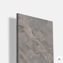 Luxurious high-gloss laminate featuring an elegant Luton marble pattern with soft grey and beige veining, creating a sophisticated stone-inspired look that enhances interiors with shine, durability, and easy maintenance