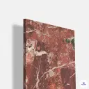 High gloss Red Alps laminate featuring a bold deep red marble surface with dramatic white veins and natural stone fragments, finished with a sleek reflective gloss, ideal for wardrobes, cabinets, wall panels, feature walls, and luxurious contemporary interior furniture designs.