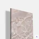 Beige onyx marble look laminate panel with soft natural veins luxury interior wall and furniture surface design